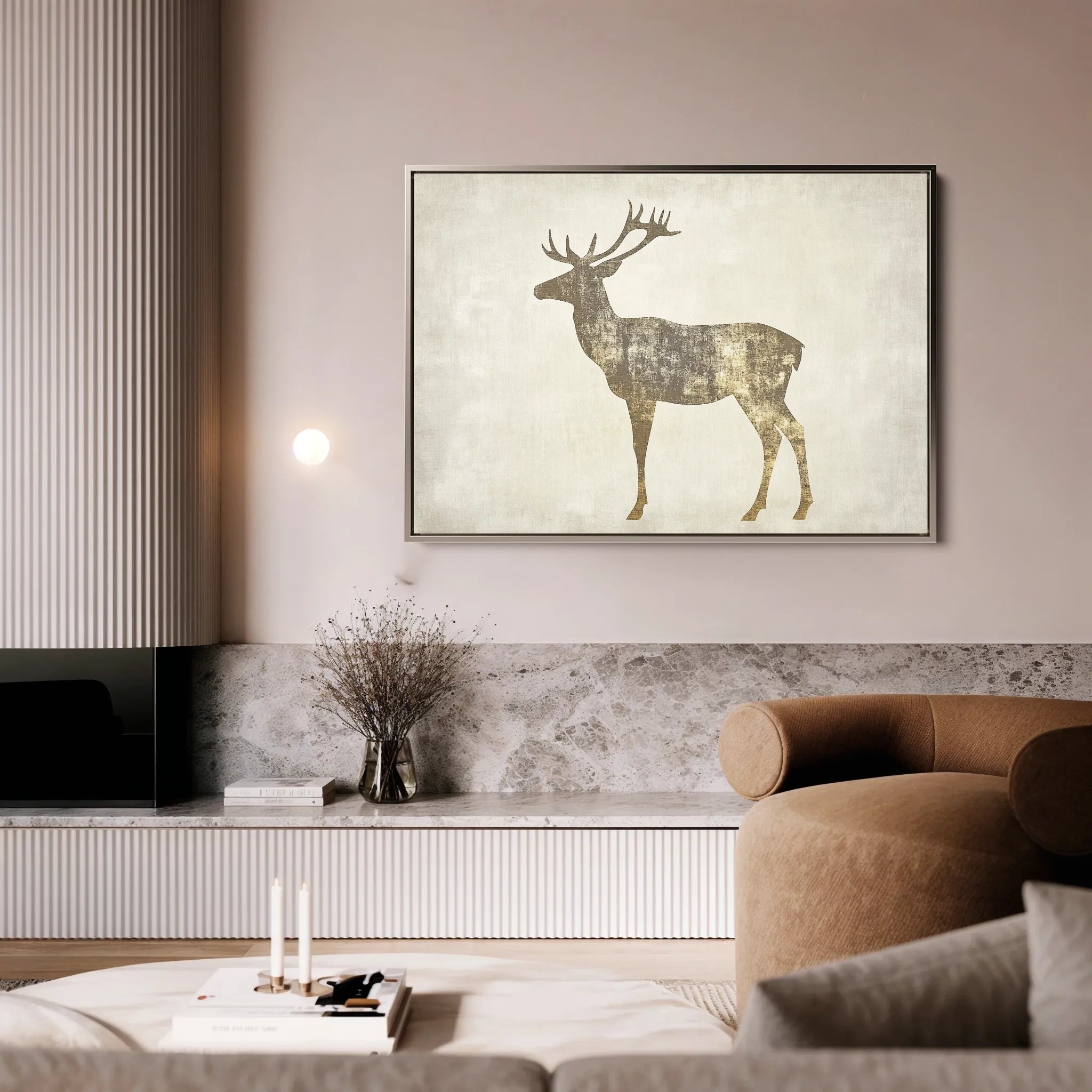 Animals 204 Canvas Art 18" x 24" / 45 x 60 cm / Black