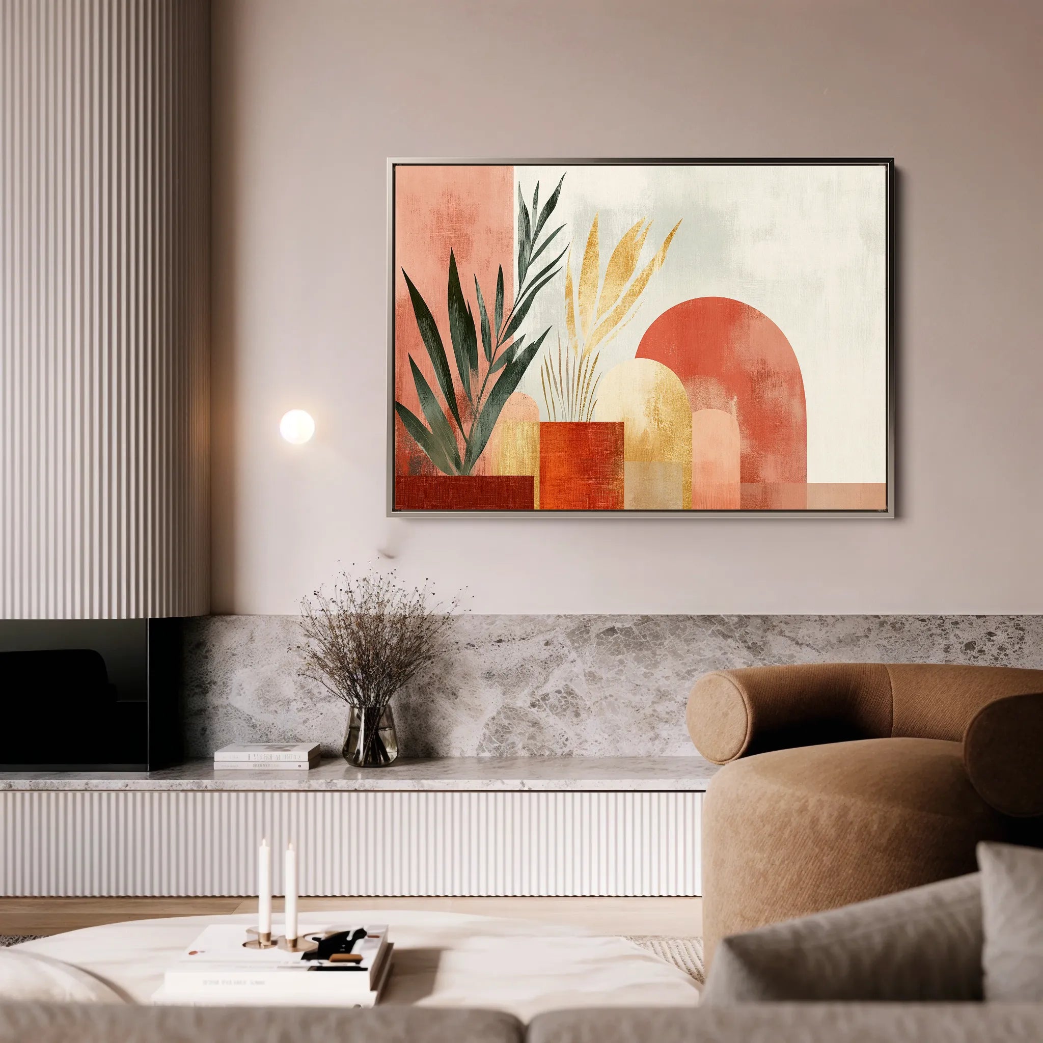 Boho 204 Canvas Art 18" x 24" / 45 x 60 cm / Black