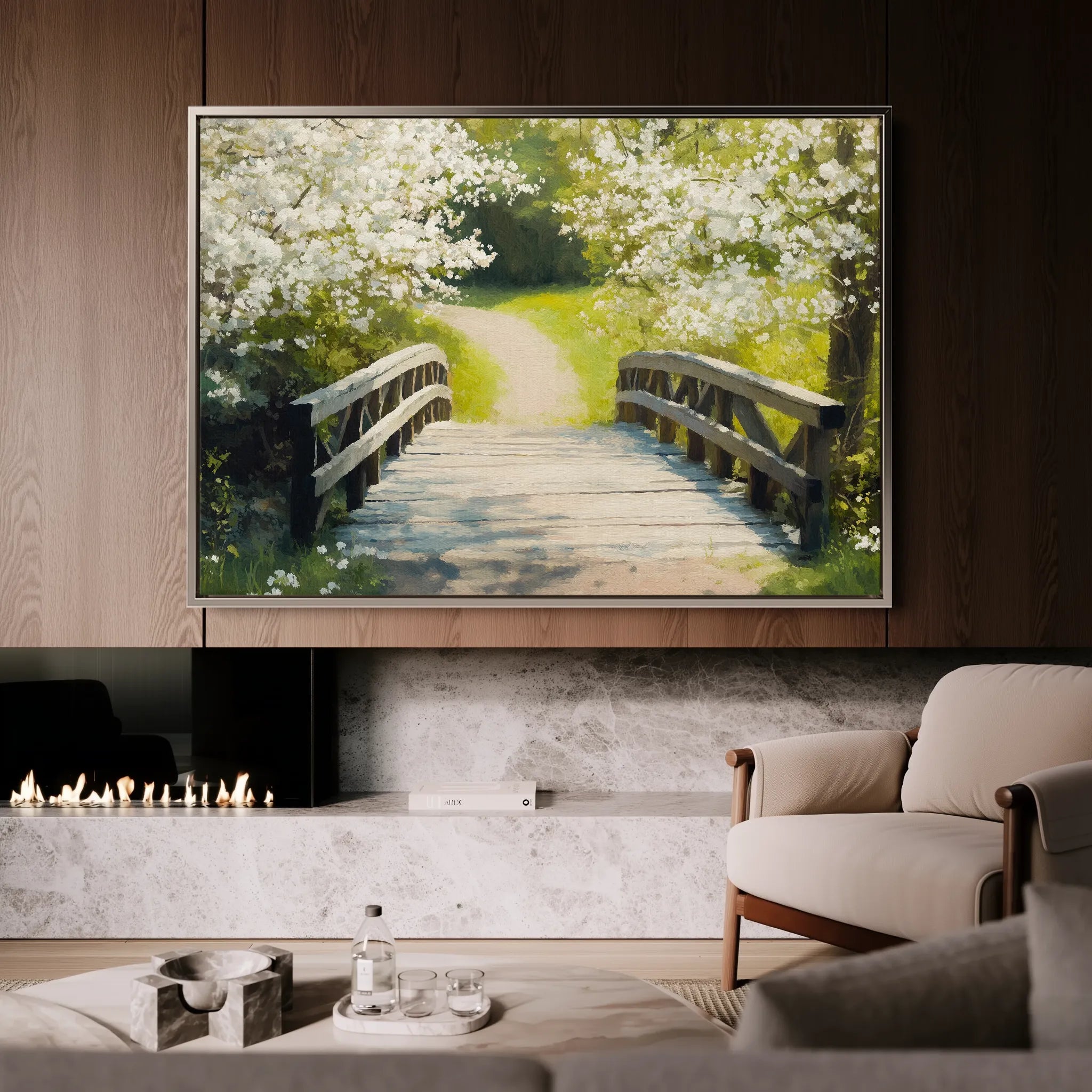 Landscape 204 Canvas Art 18" x 24" / 45 x 60 cm / Black