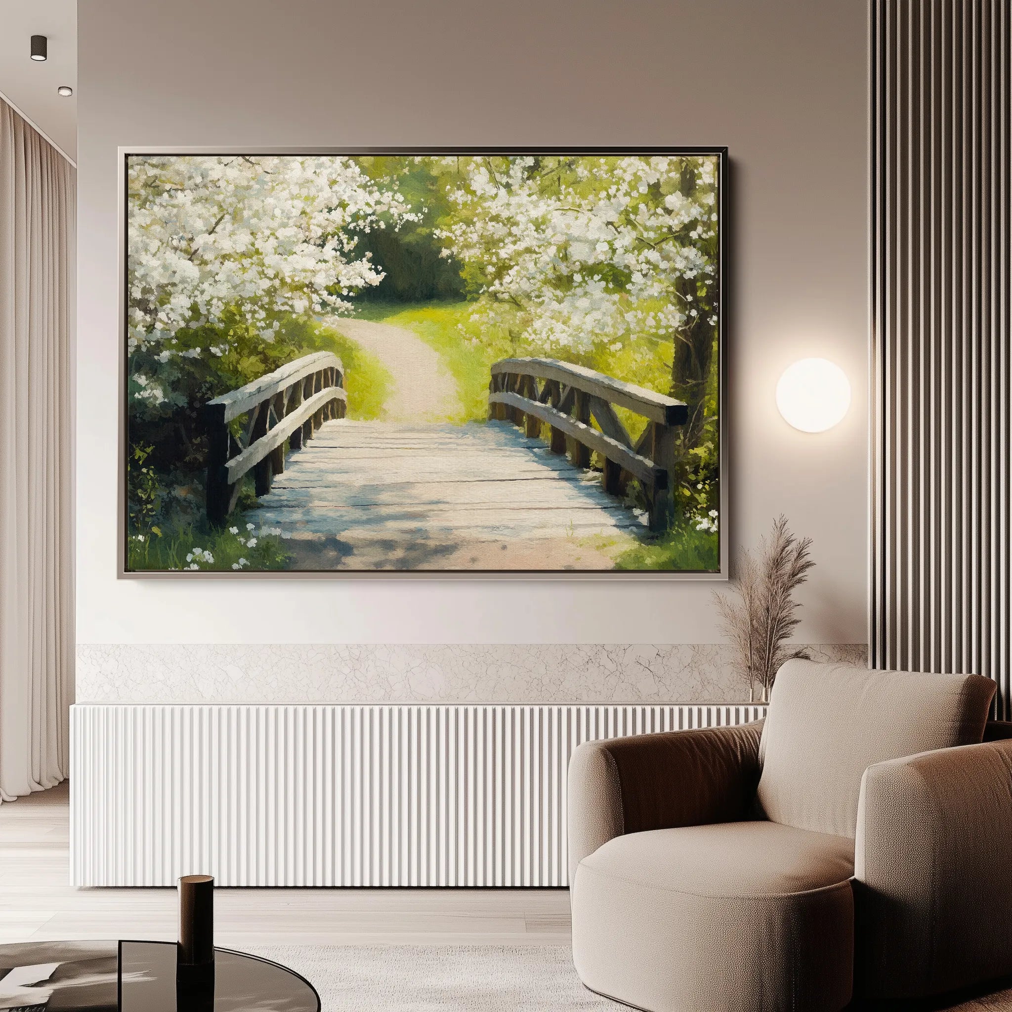 Landscape 204 Canvas Art 18" x 24" / 45 x 60 cm / Black
