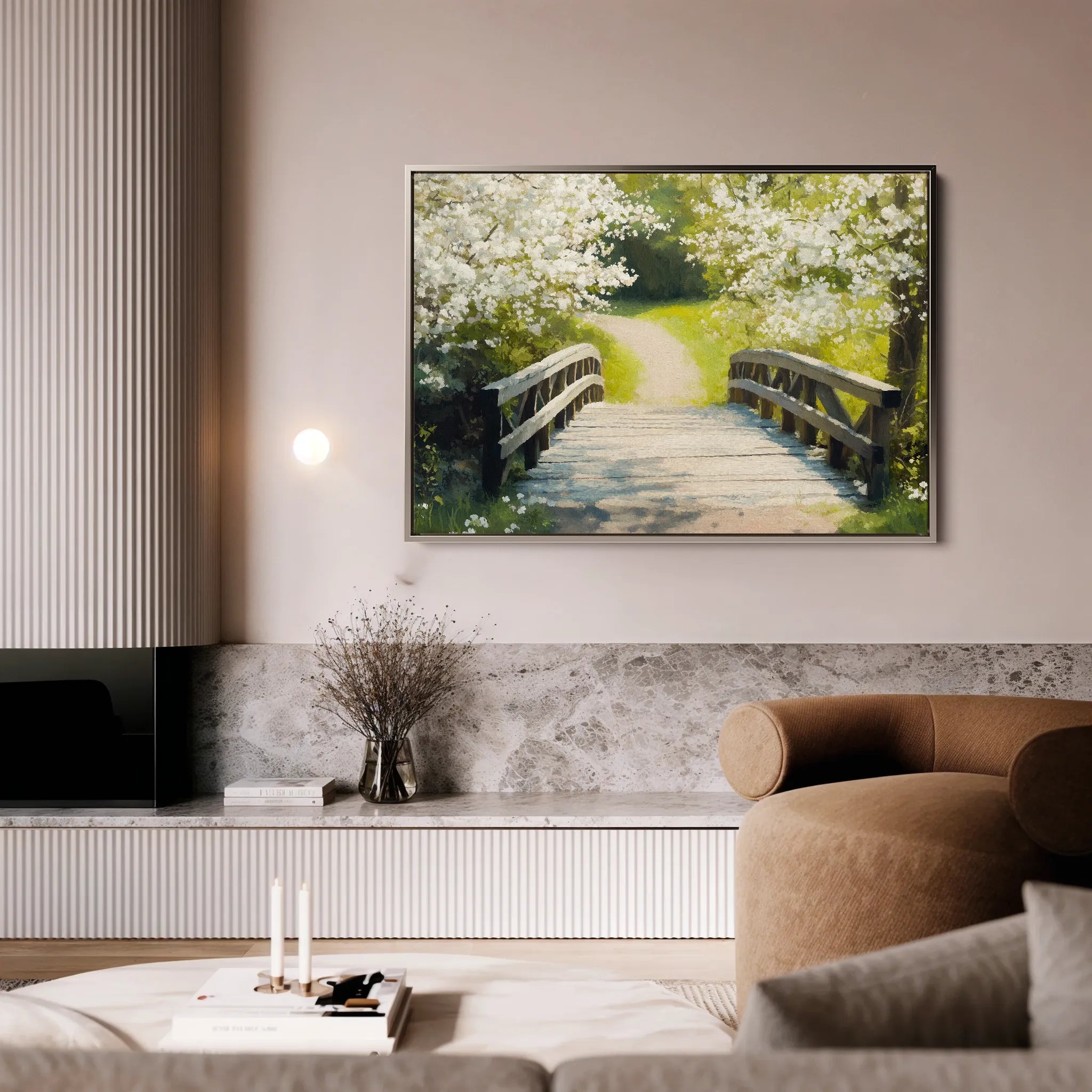Landscape 204 Canvas Art 18" x 24" / 45 x 60 cm / Black