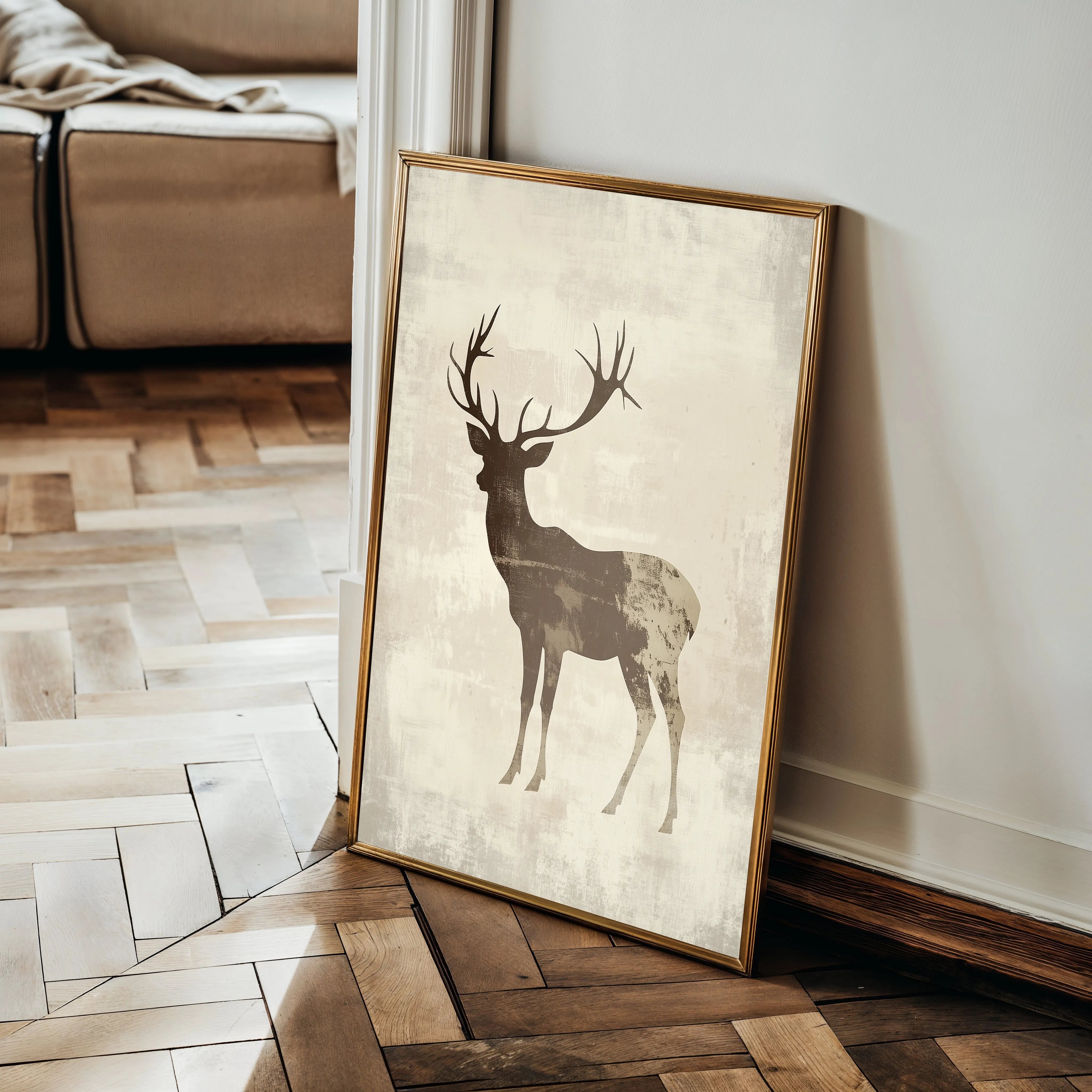 Animals 205 Canvas Art 18" x 24" / 45 x 60 cm / Black