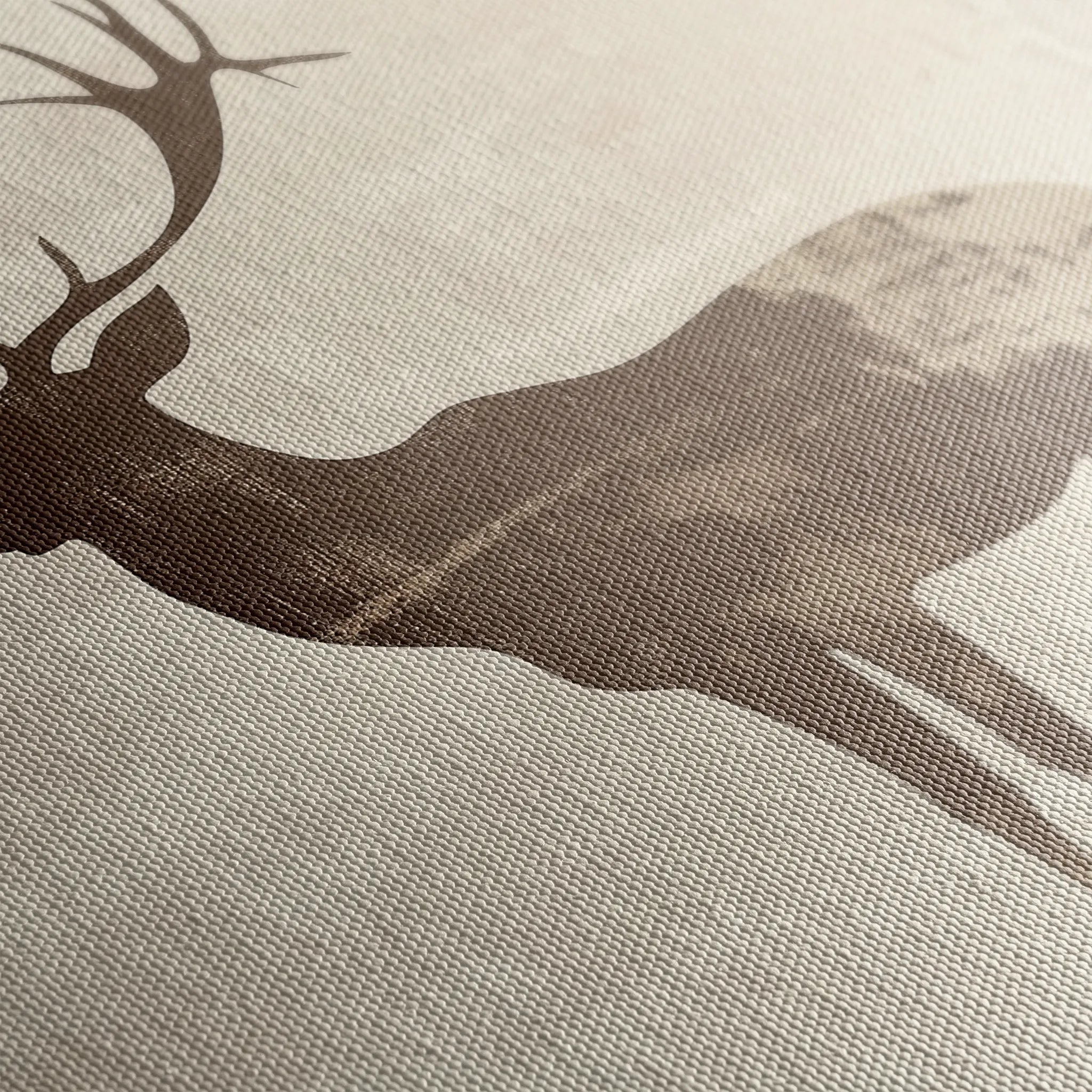 Animals 205 Canvas Art 18" x 24" / 45 x 60 cm / Black
