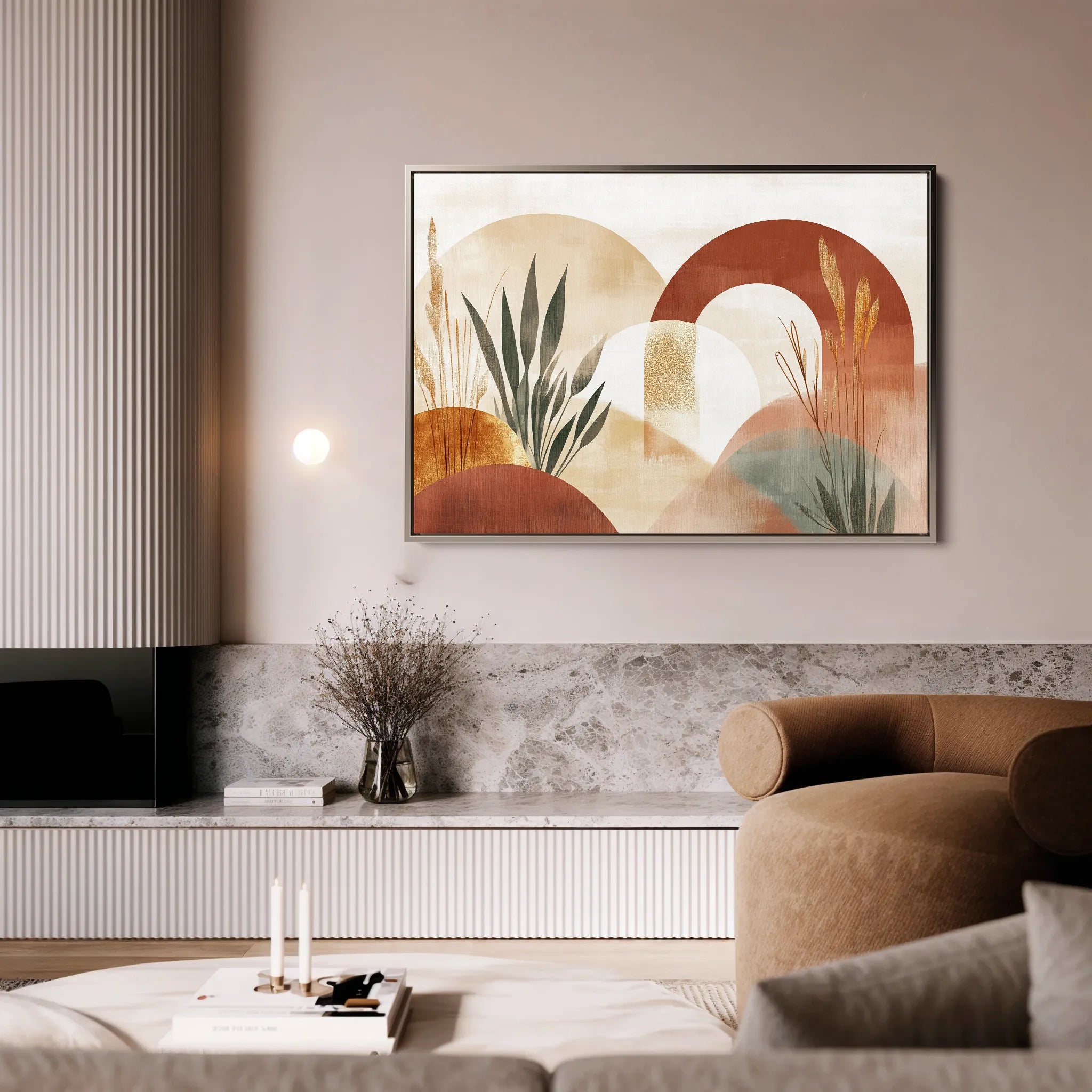 Boho 205 Canvas Art 18" x 24" / 45 x 60 cm / Black