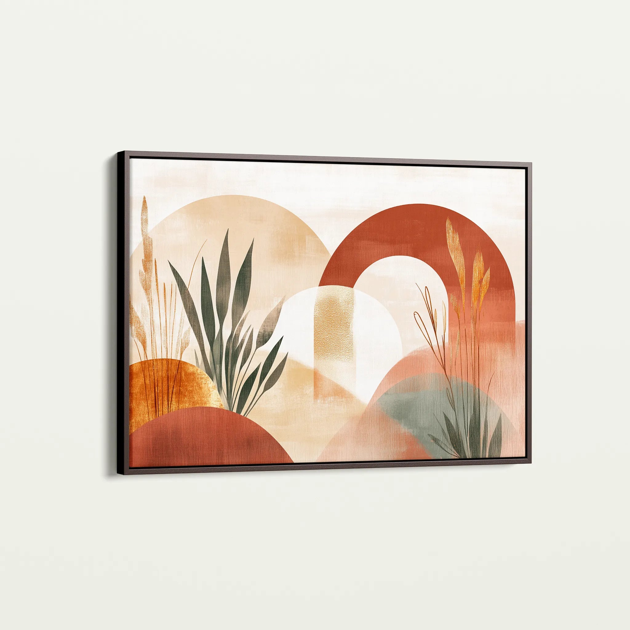 Boho 205 Canvas Art 18" x 24" / 45 x 60 cm / Black