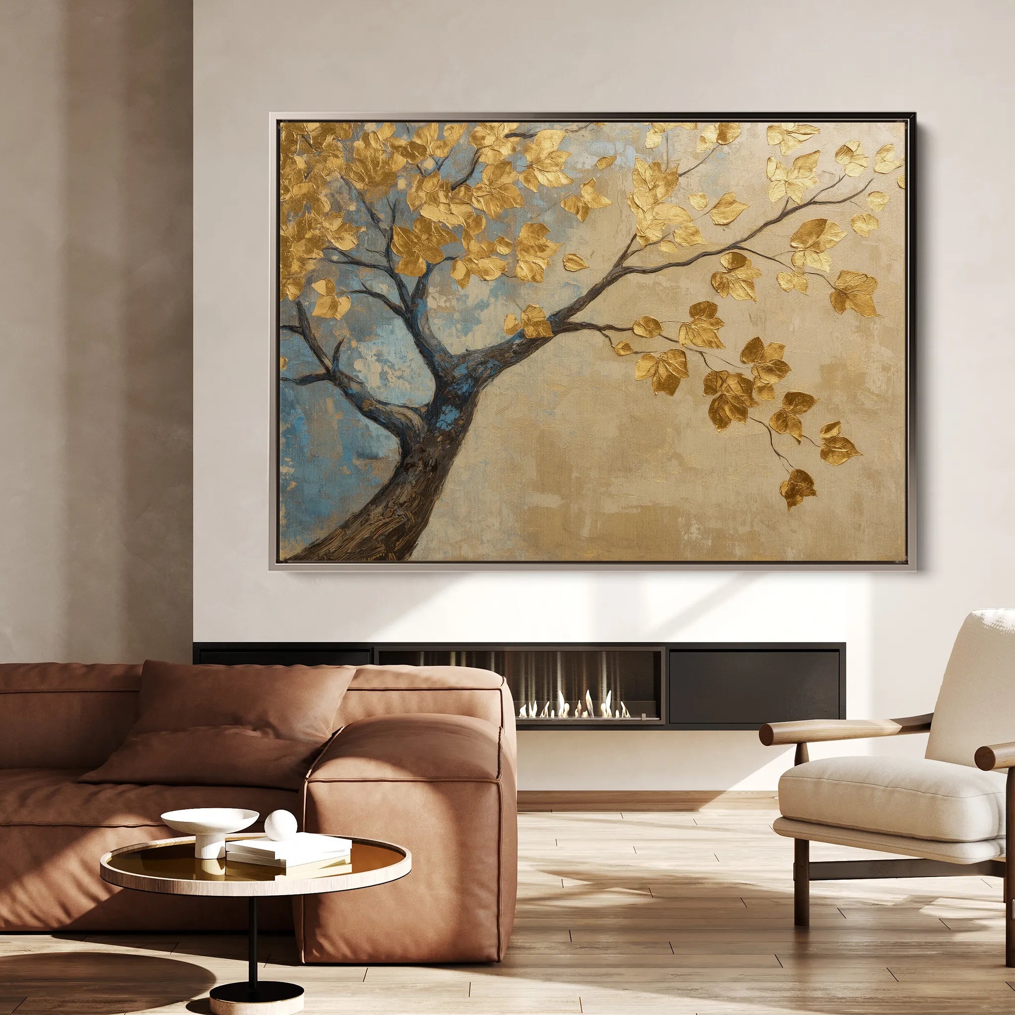 Landscape 205 Canvas Art 18" x 24" / 45 x 60 cm / Black