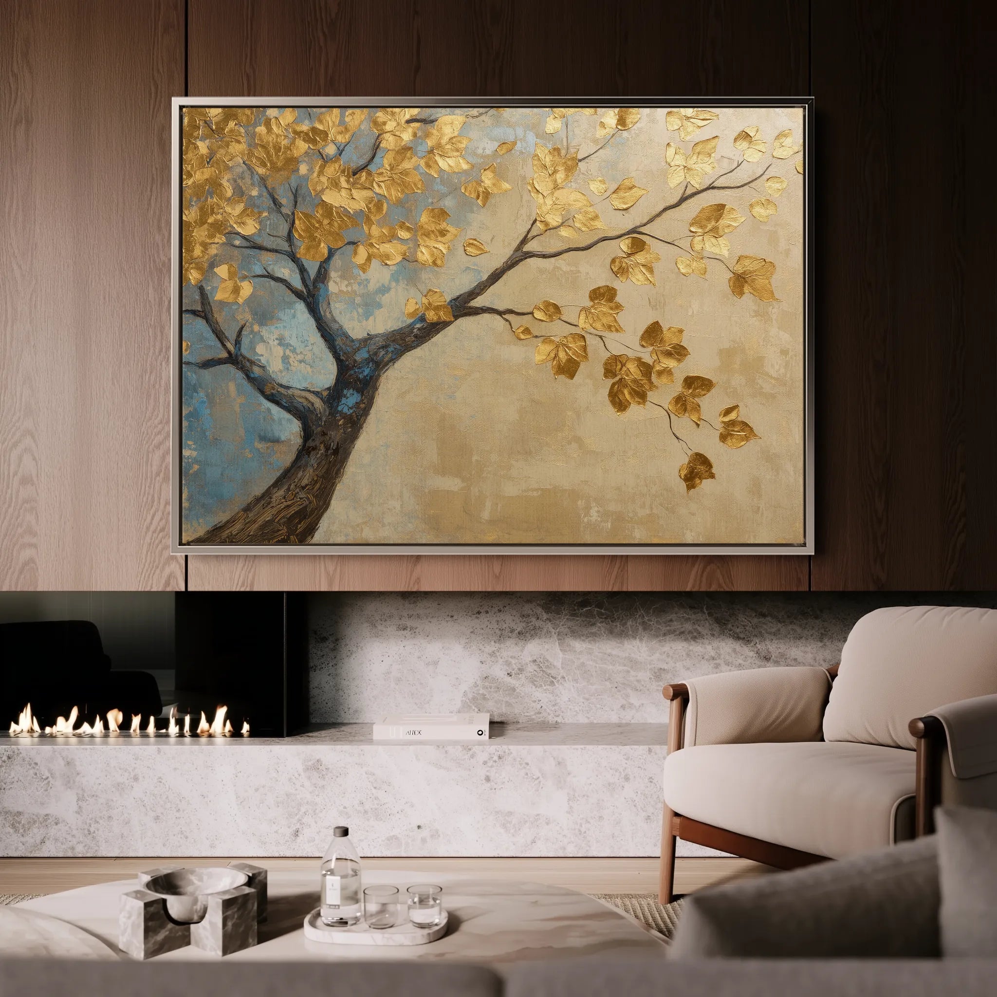 Landscape 205 Canvas Art 18" x 24" / 45 x 60 cm / Black