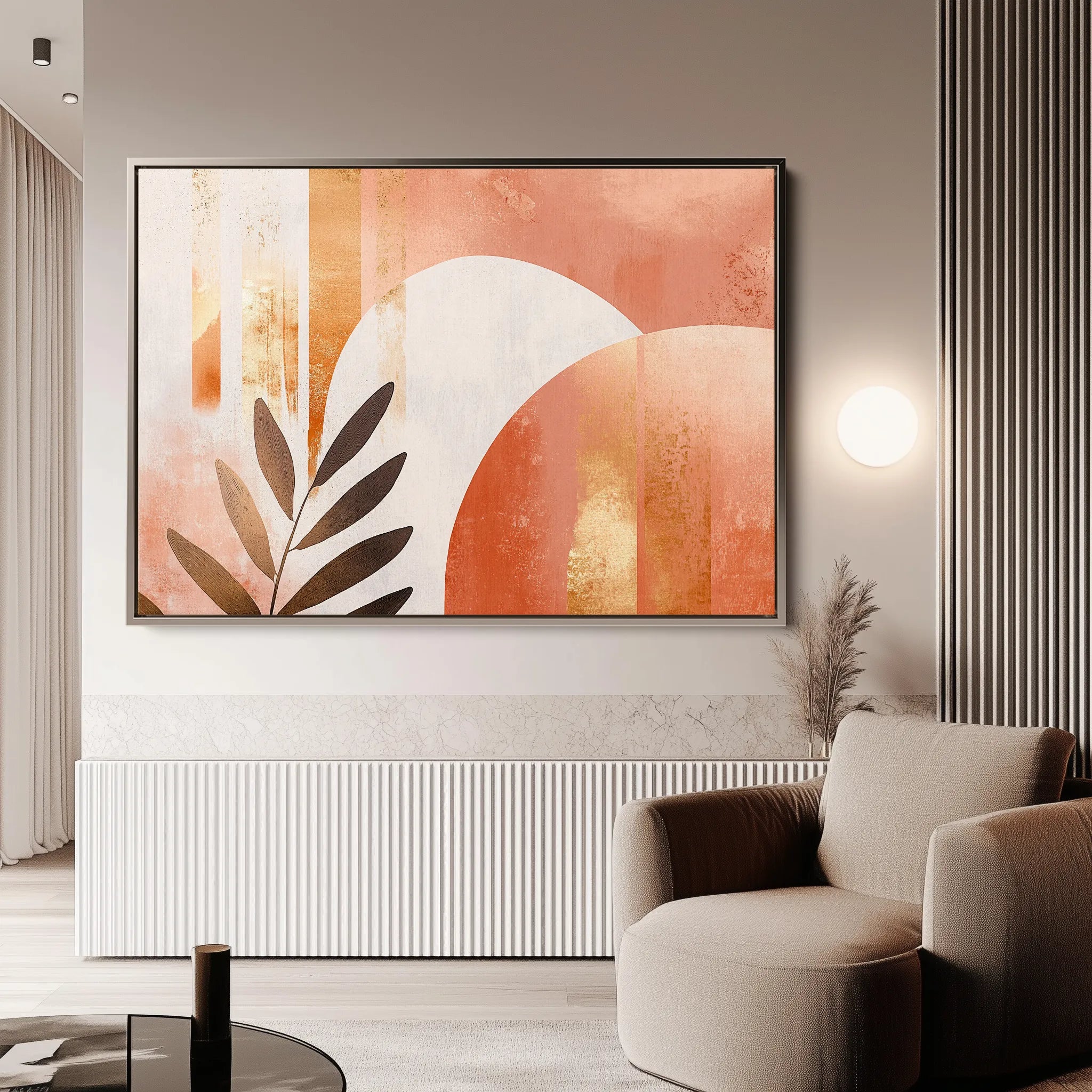 Boho 206 Canvas Art 18" x 24" / 45 x 60 cm / Black