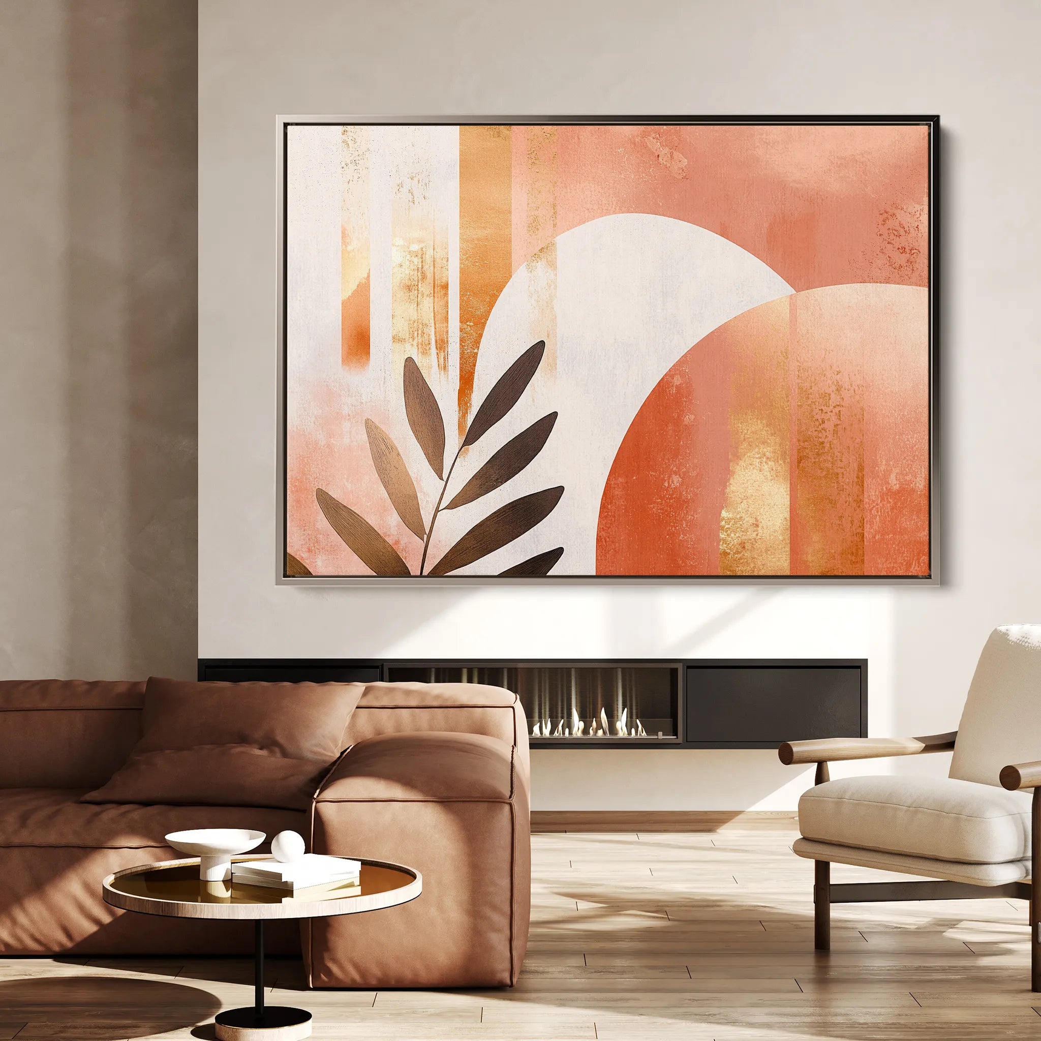 Boho 206 Canvas Art 18" x 24" / 45 x 60 cm / Black
