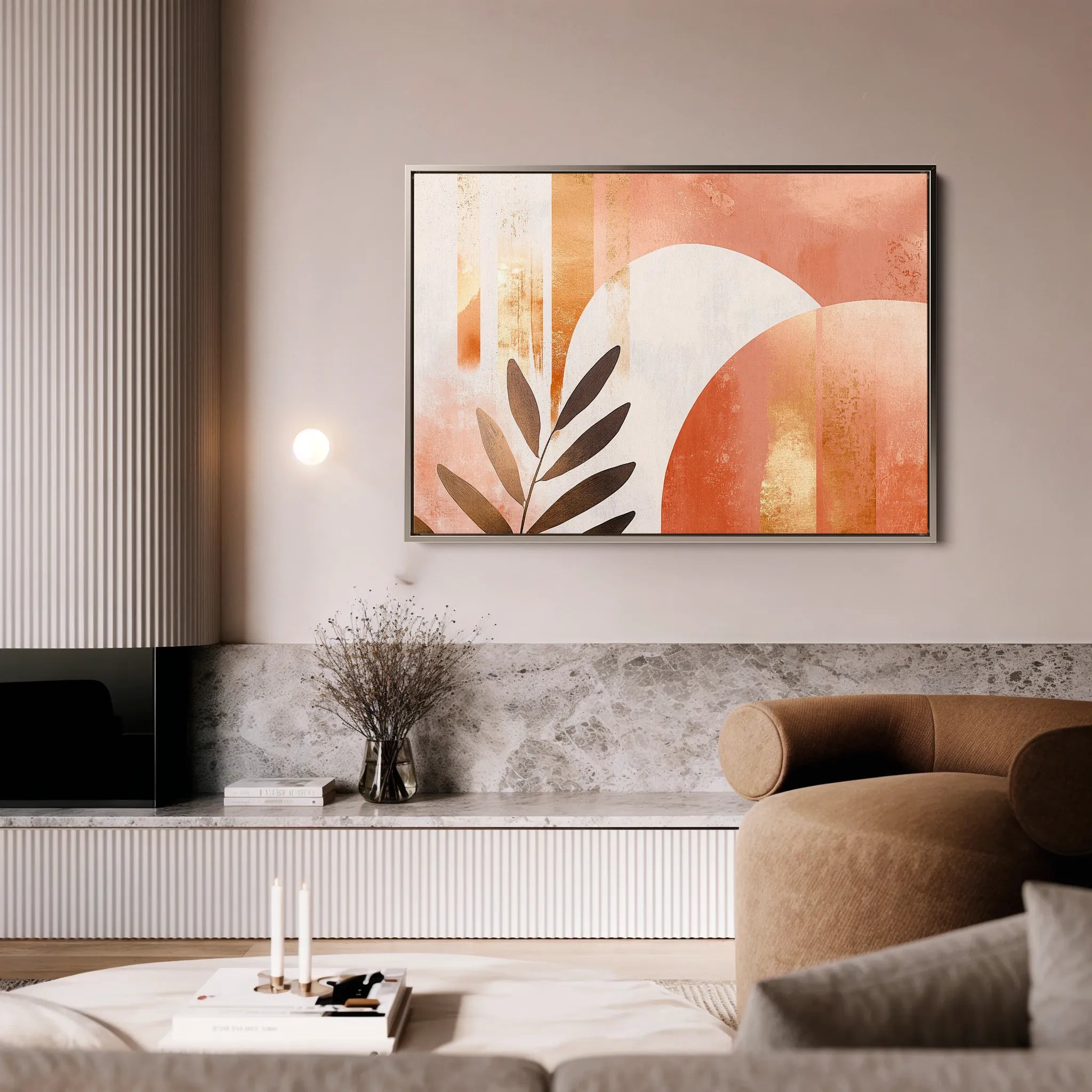 Boho 206 Canvas Art 18" x 24" / 45 x 60 cm / Black