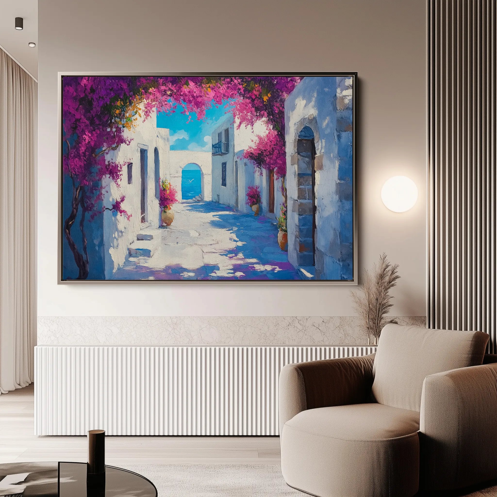Landscape 206 Canvas Art 18" x 24" / 45 x 60 cm / Black