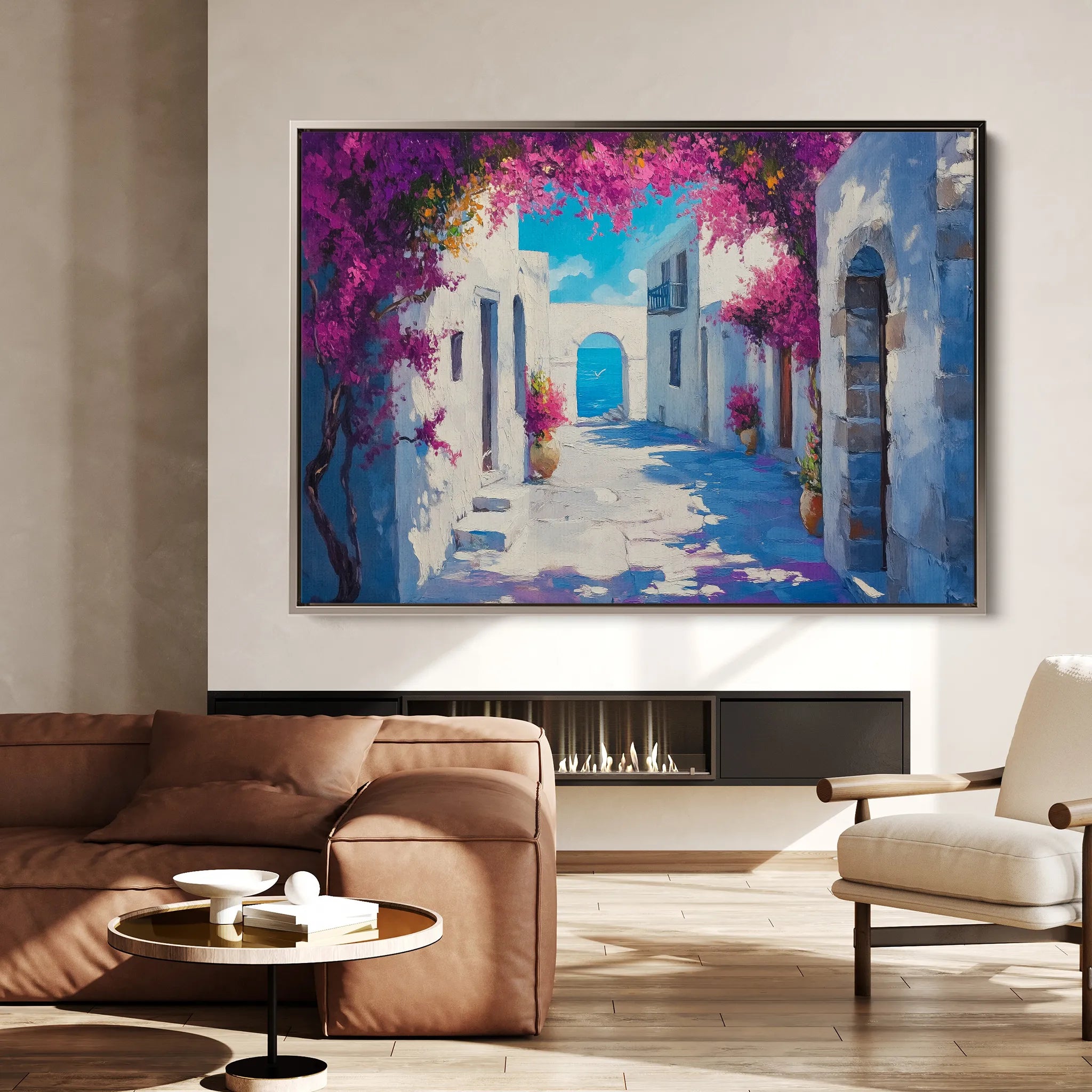Landscape 206 Canvas Art 18" x 24" / 45 x 60 cm / Black