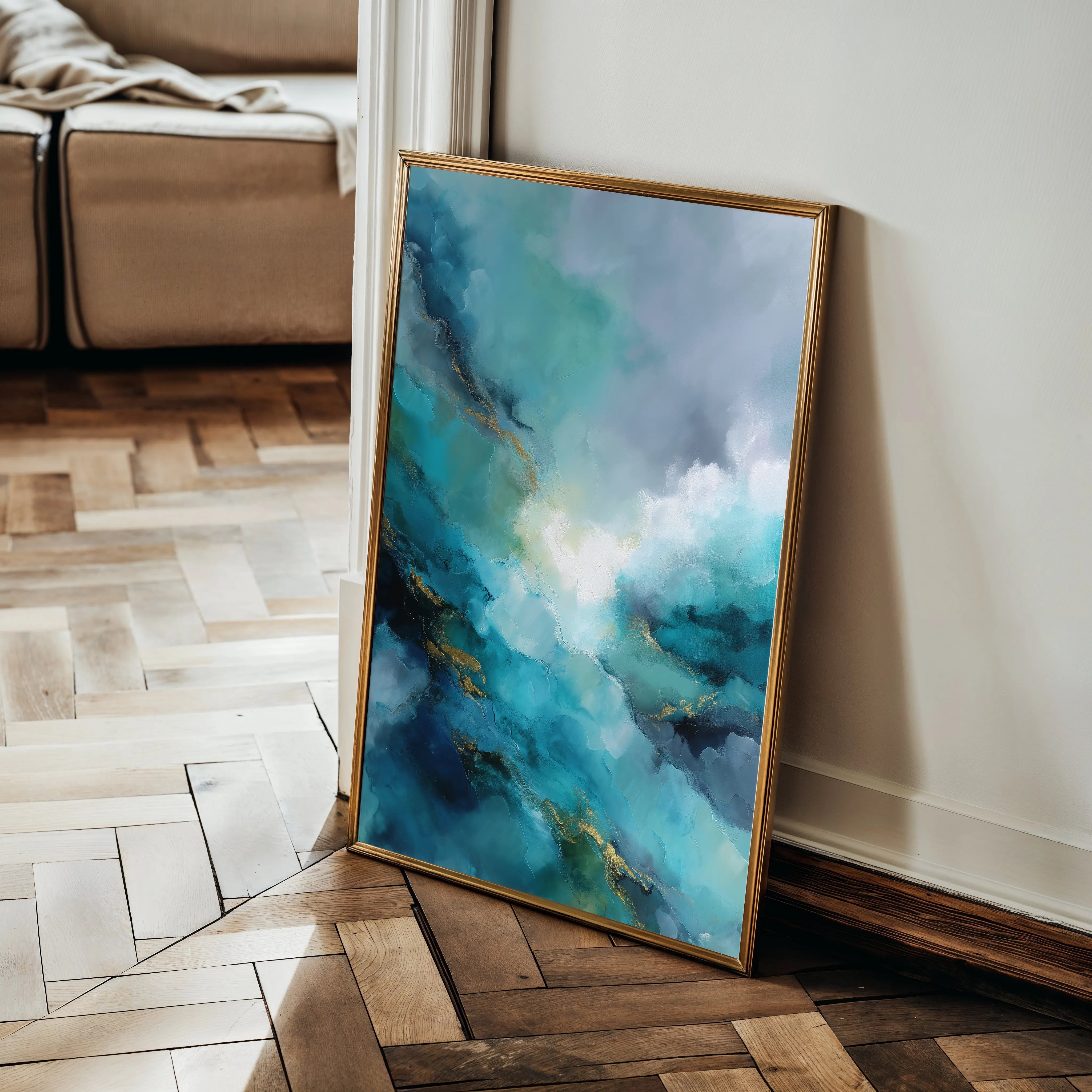 Abstract 2065 Canvas Art 18" x 24" / 45 x 60 cm / Black