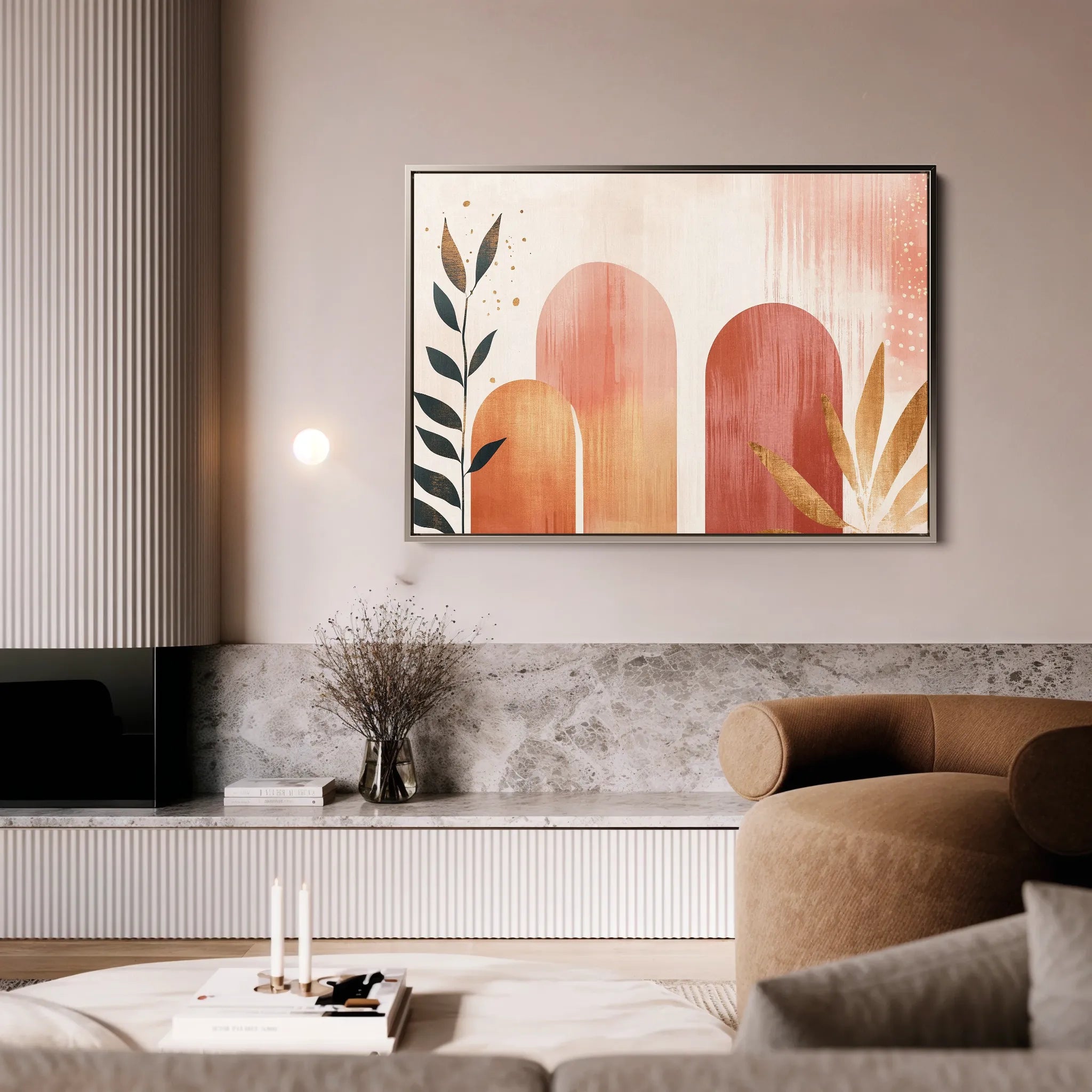 Boho 207 Canvas Art 18" x 24" / 45 x 60 cm / Black