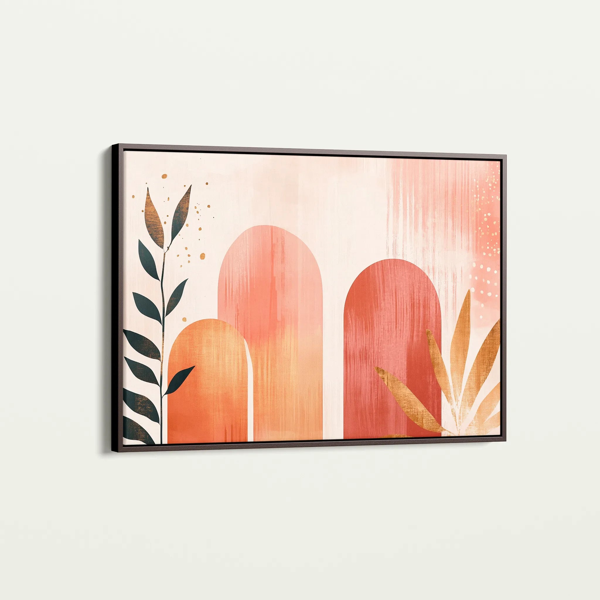 Boho 207 Canvas Art 18" x 24" / 45 x 60 cm / Black