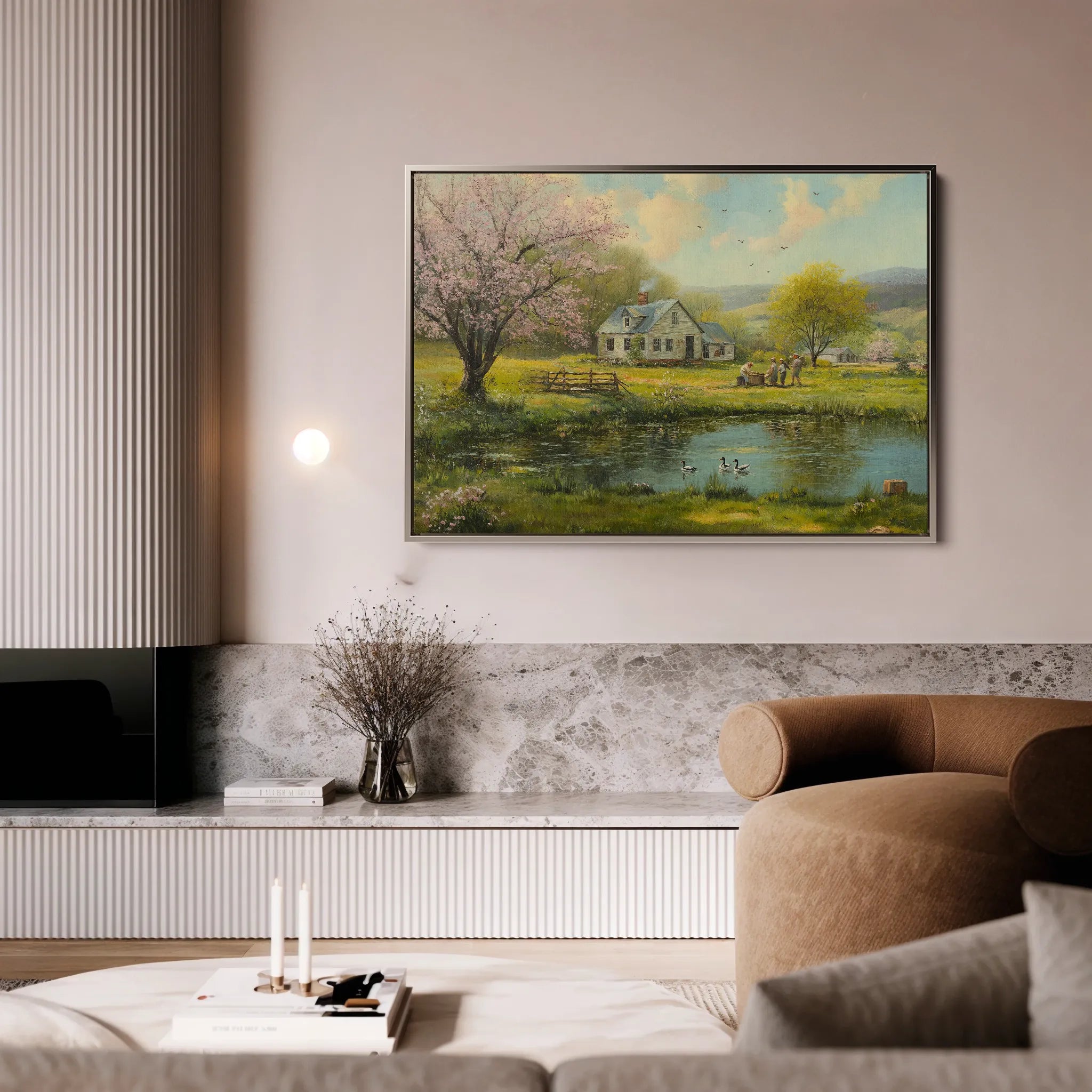 Landscape 207 Canvas Art 18" x 24" / 45 x 60 cm / Black