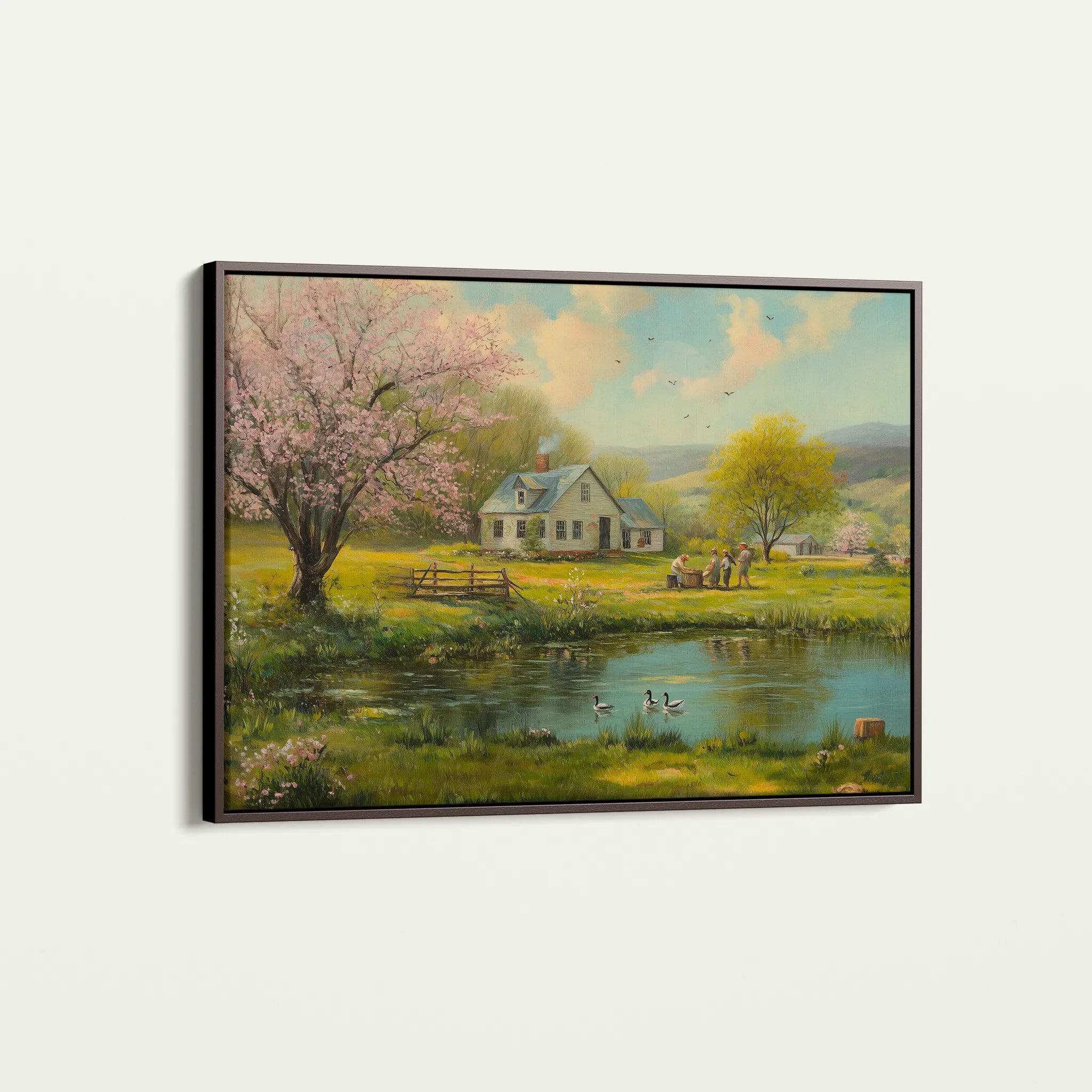 Landscape 207 Canvas Art 18" x 24" / 45 x 60 cm / Black