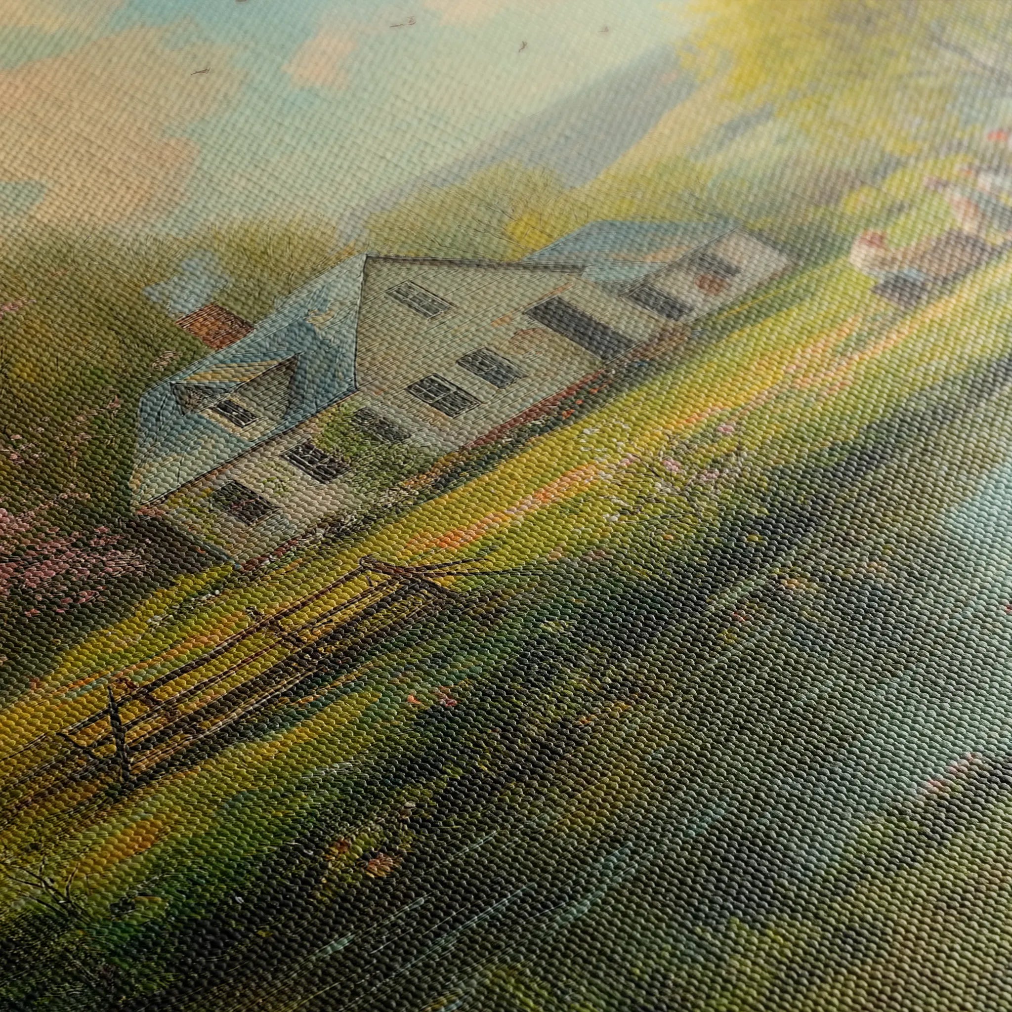 Landscape 207 Canvas Art 18" x 24" / 45 x 60 cm / Black