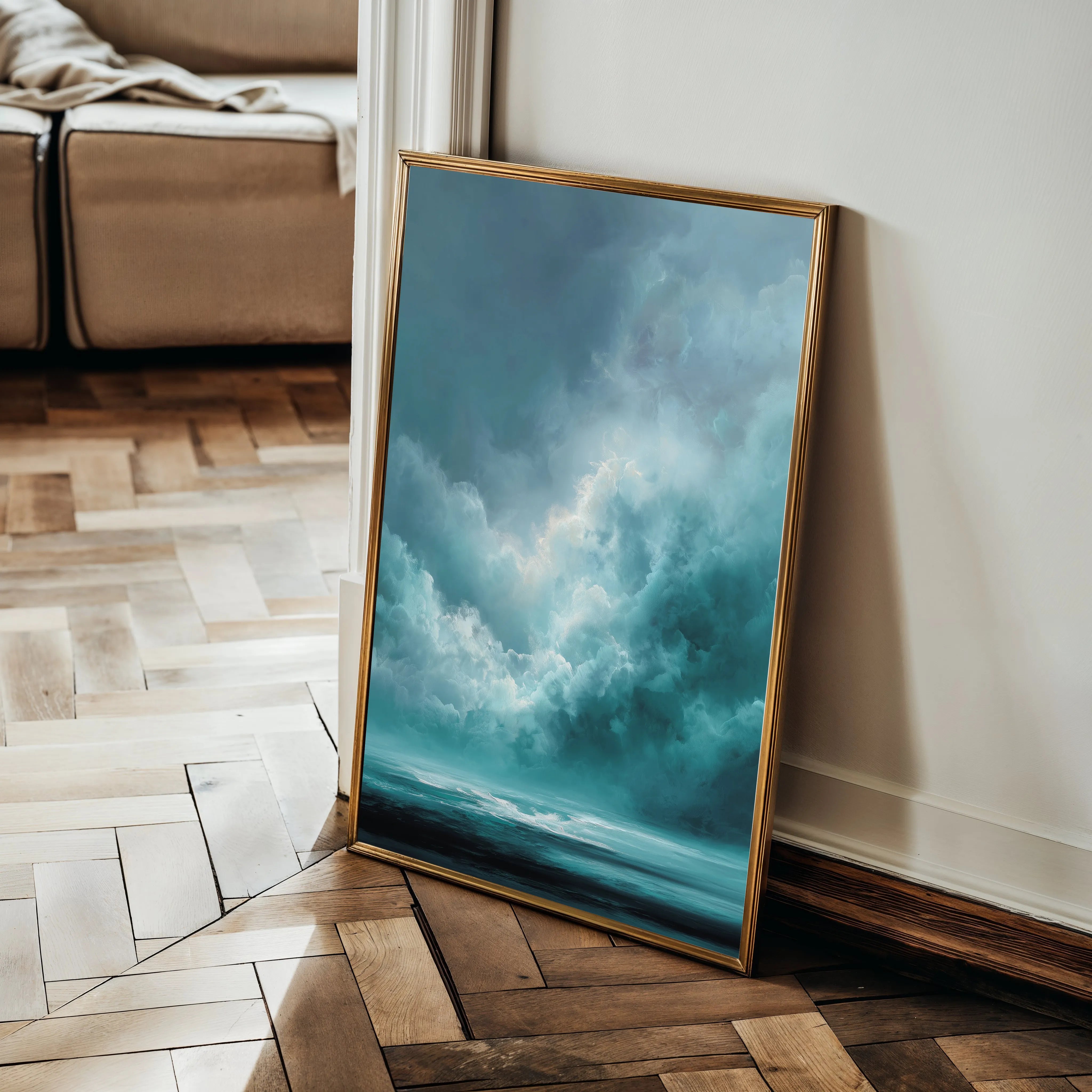 Abstract 2073 Canvas Art 18" x 24" / 45 x 60 cm / Black