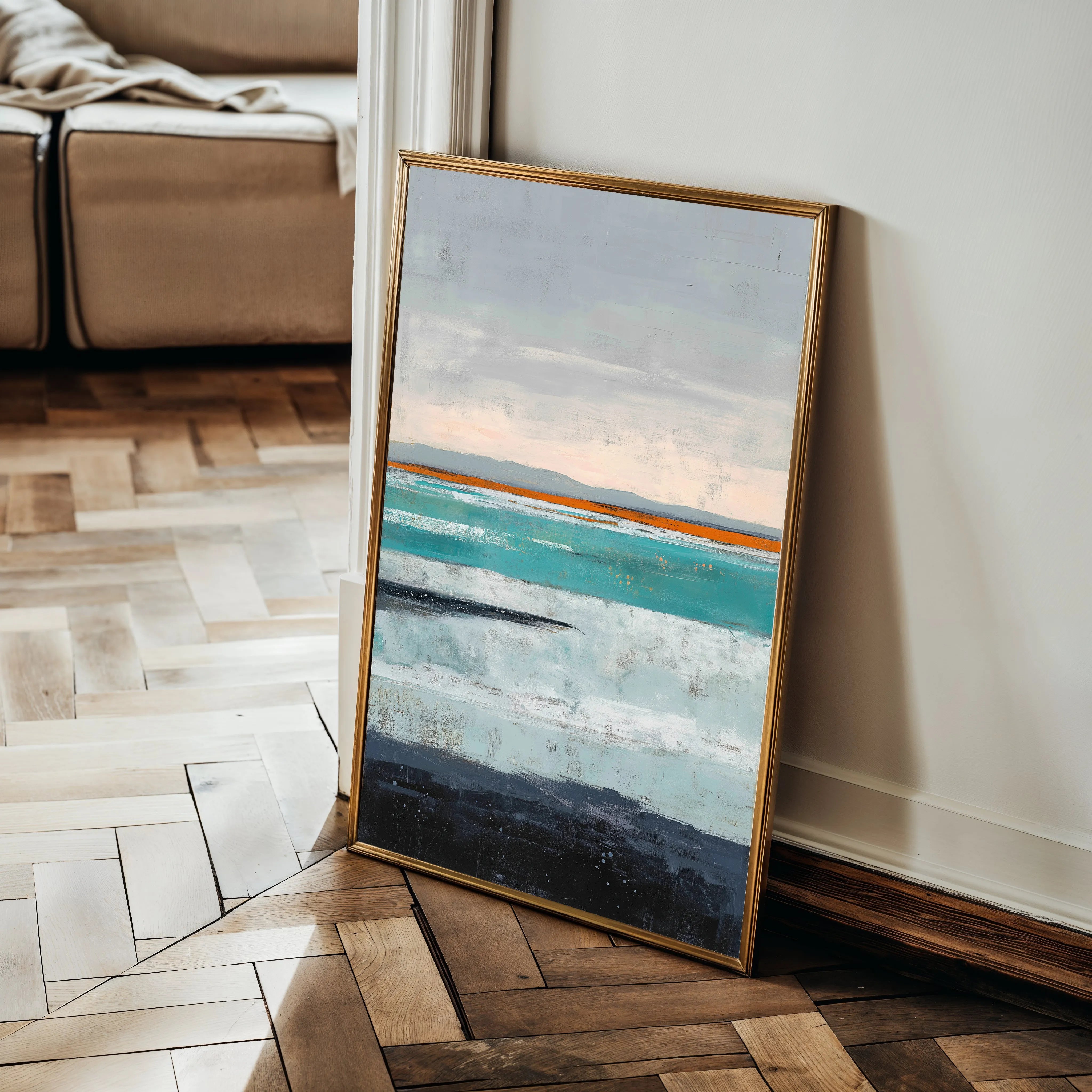 Abstract 2078 Canvas Art 18" x 24" / 45 x 60 cm / Black