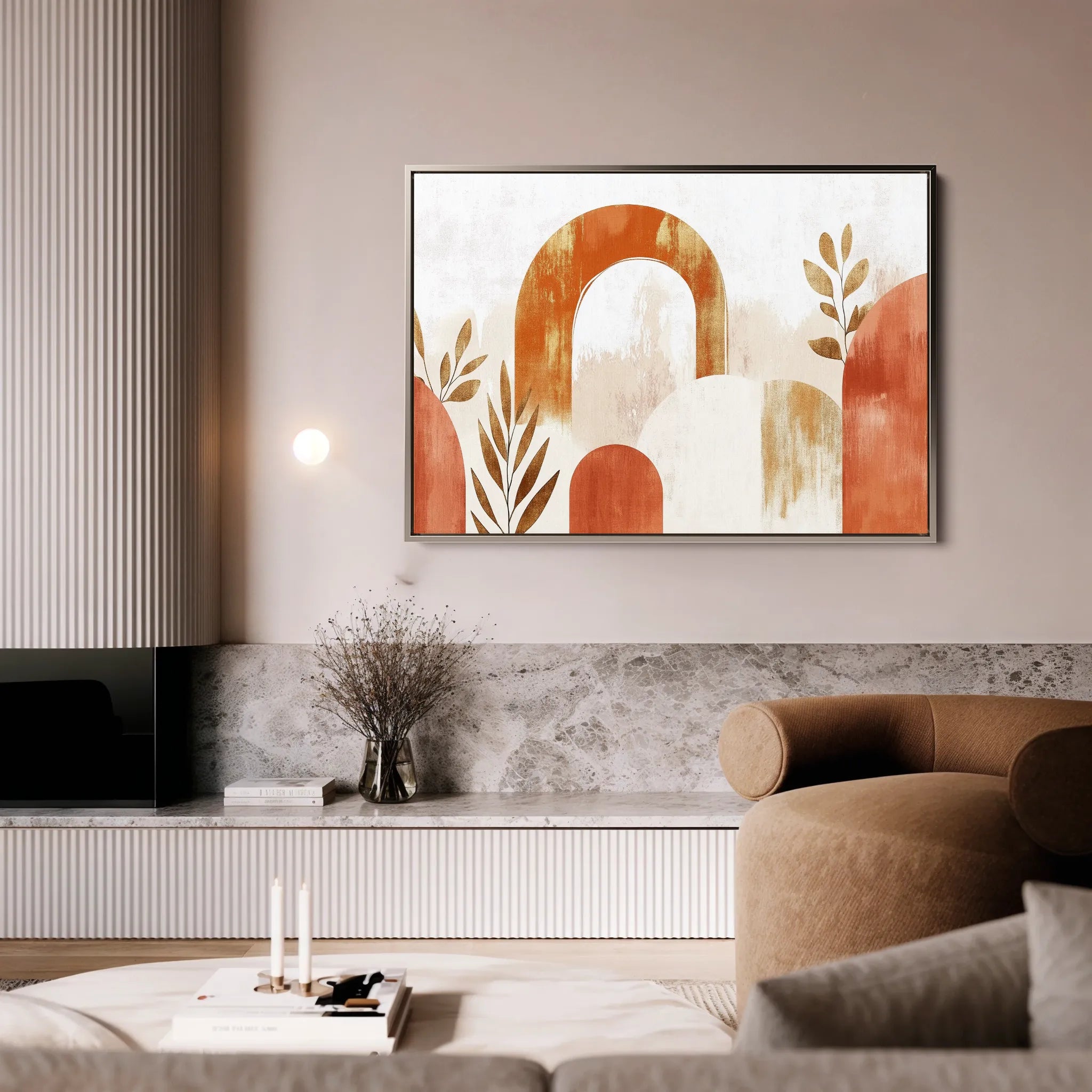 Boho 208 Canvas Art 18" x 24" / 45 x 60 cm / Black