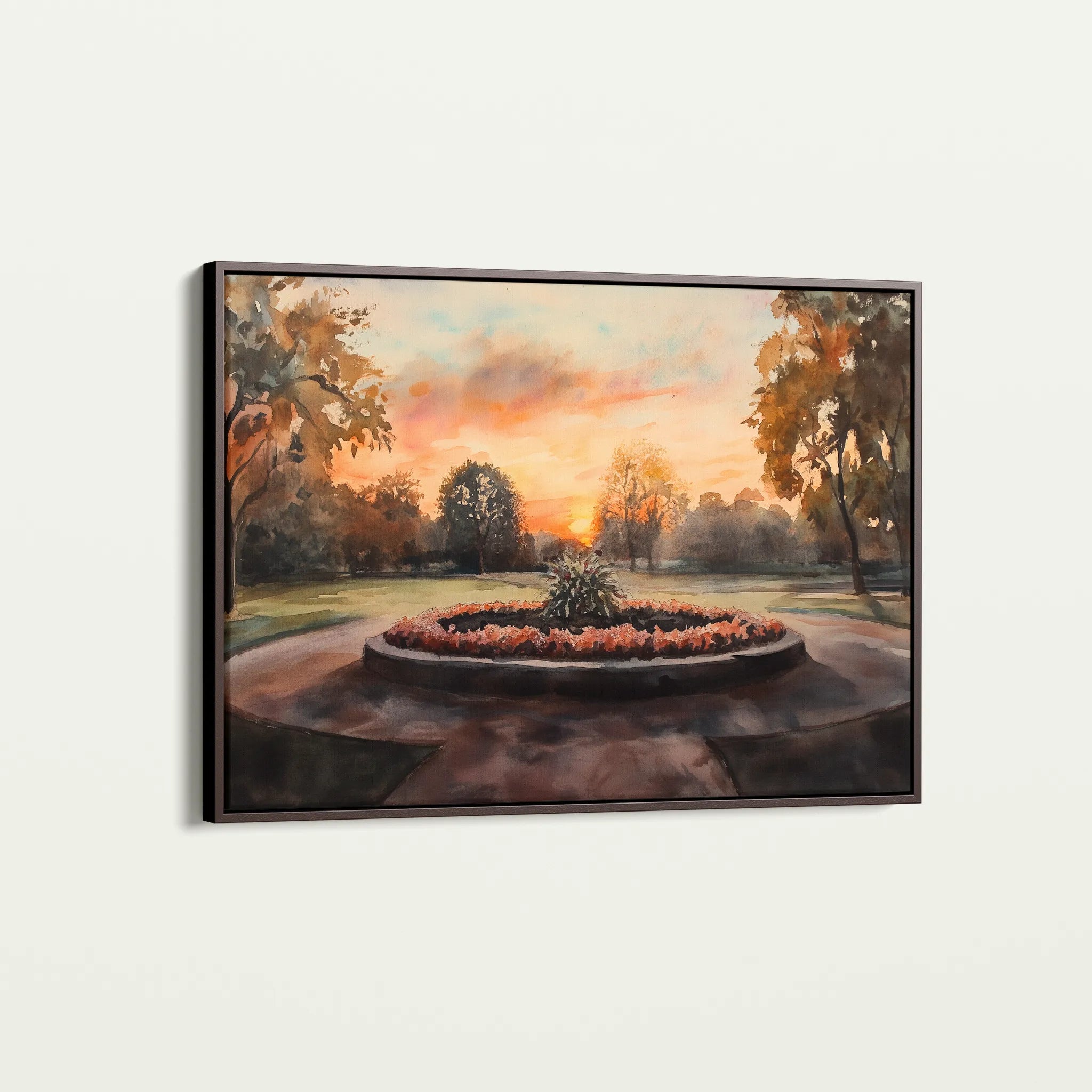 Landscape 208 Canvas Art 18" x 24" / 45 x 60 cm / Black