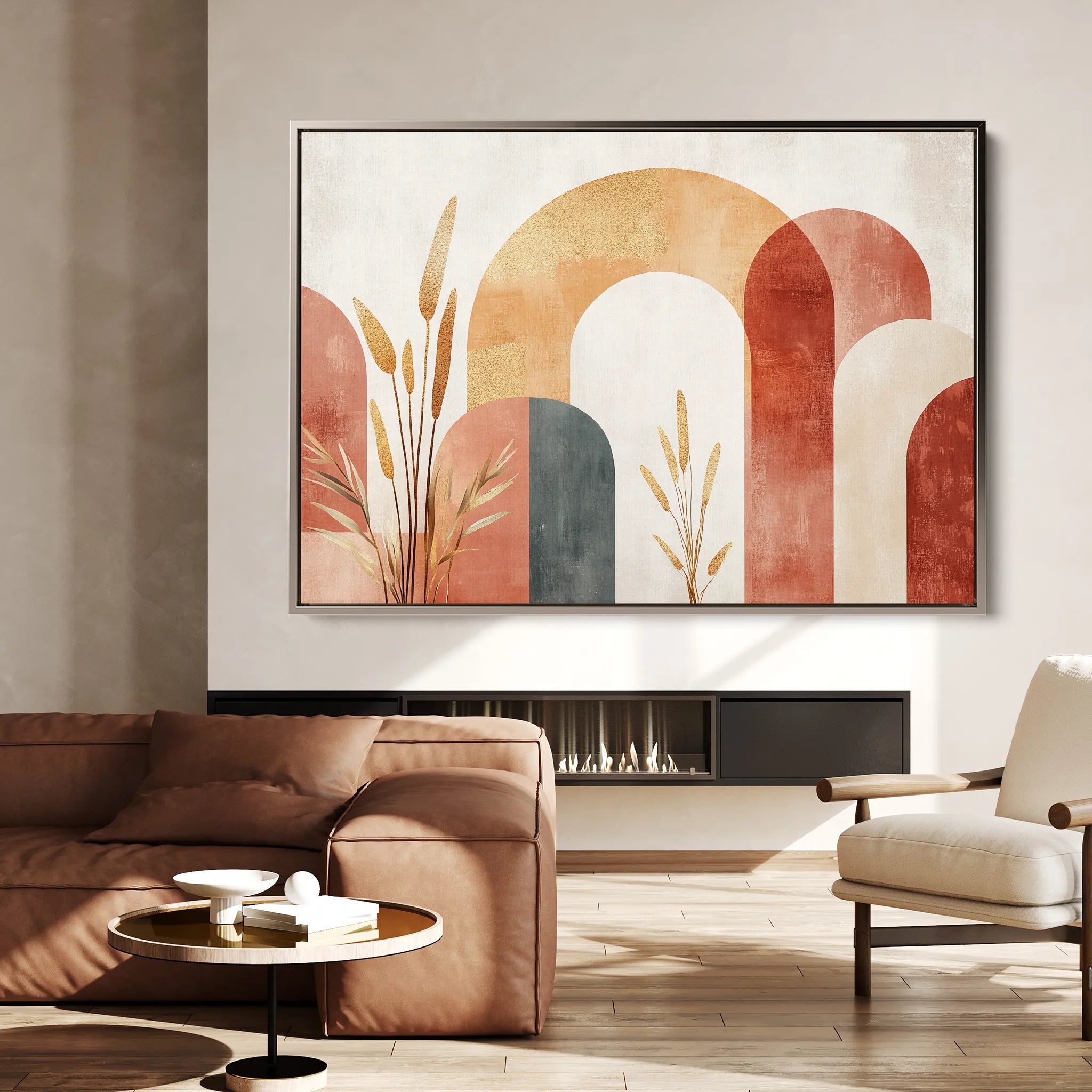 Boho 209 Canvas Art 18" x 24" / 45 x 60 cm / Black