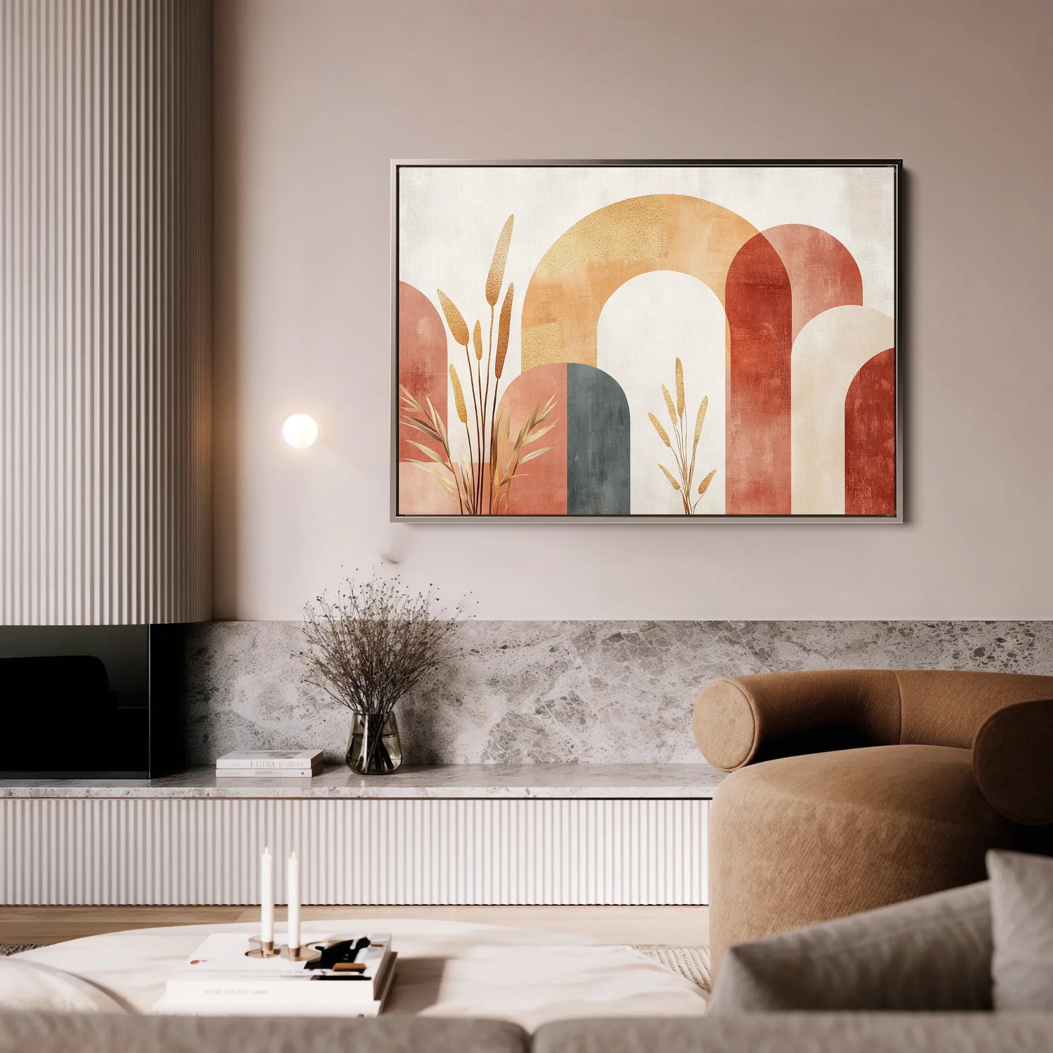 Boho 209 Canvas Art 18" x 24" / 45 x 60 cm / Black