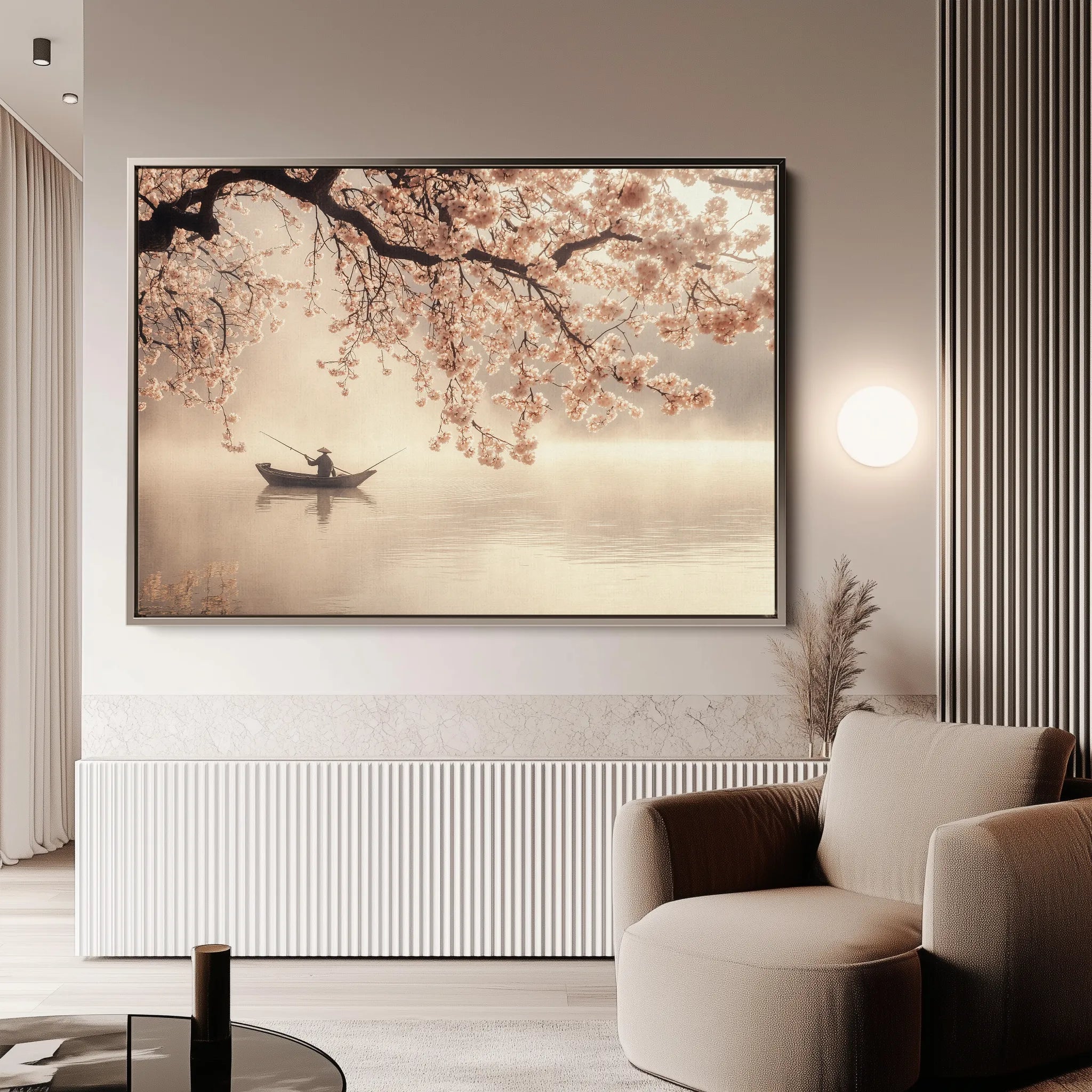 Landscape 209 Canvas Art 18" x 24" / 45 x 60 cm / Black