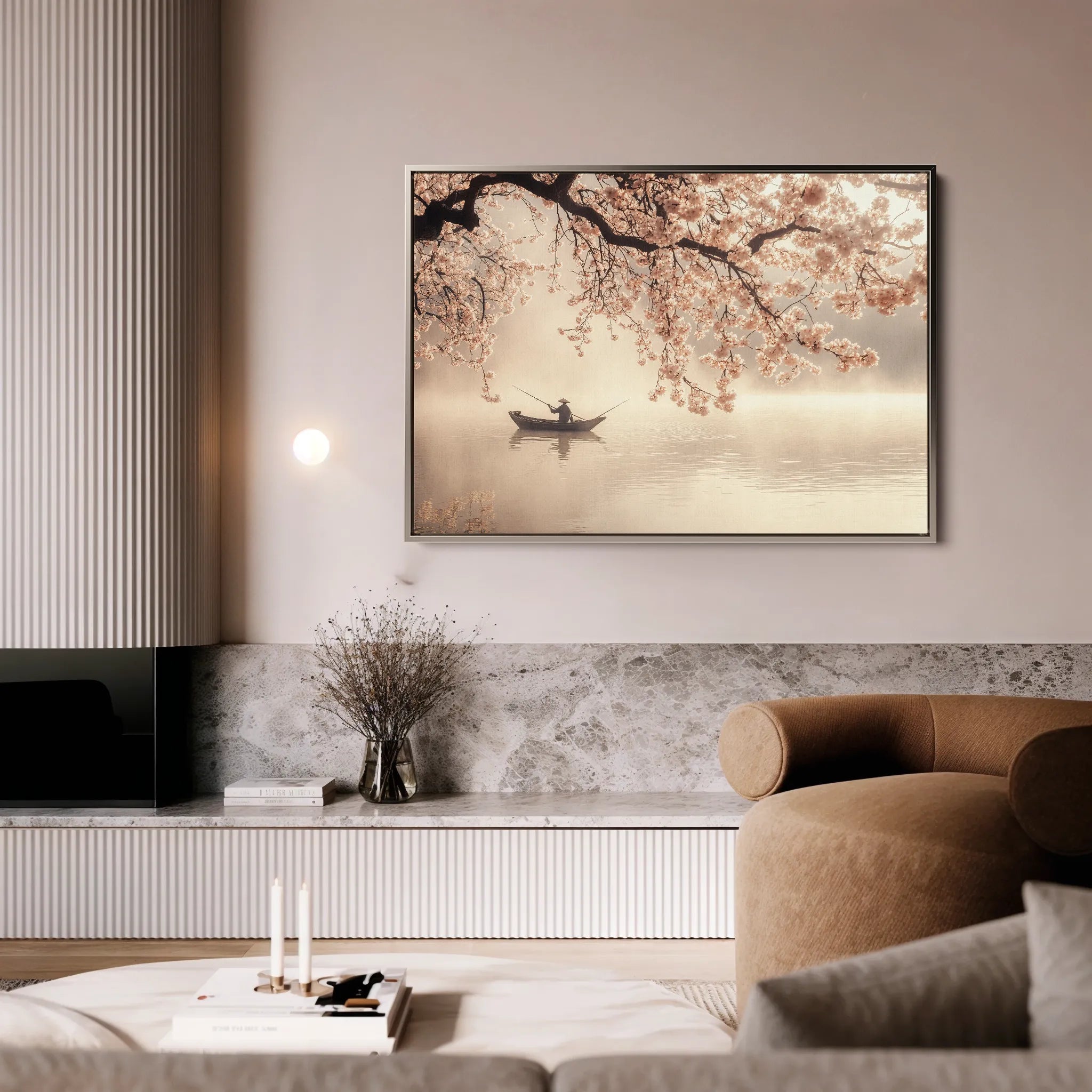 Landscape 209 Canvas Art 18" x 24" / 45 x 60 cm / Black