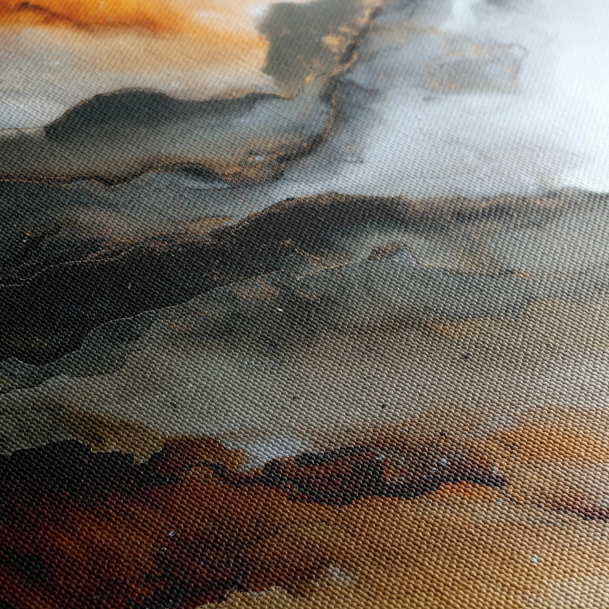 Abstract 2096 Canvas Art 18" x 24" / 45 x 60 cm / Black