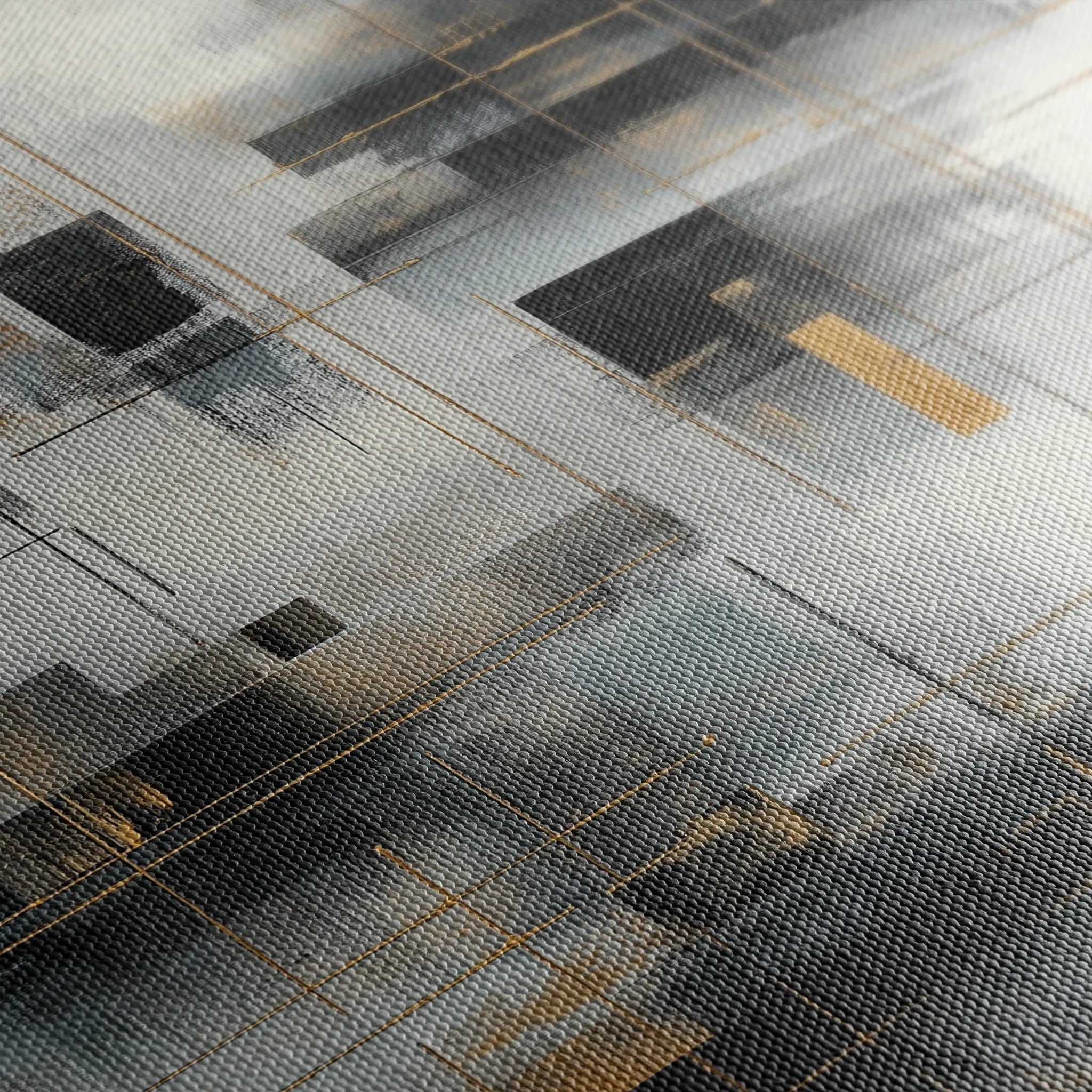 Abstract 2097 Canvas Art 18" x 24" / 45 x 60 cm / Black