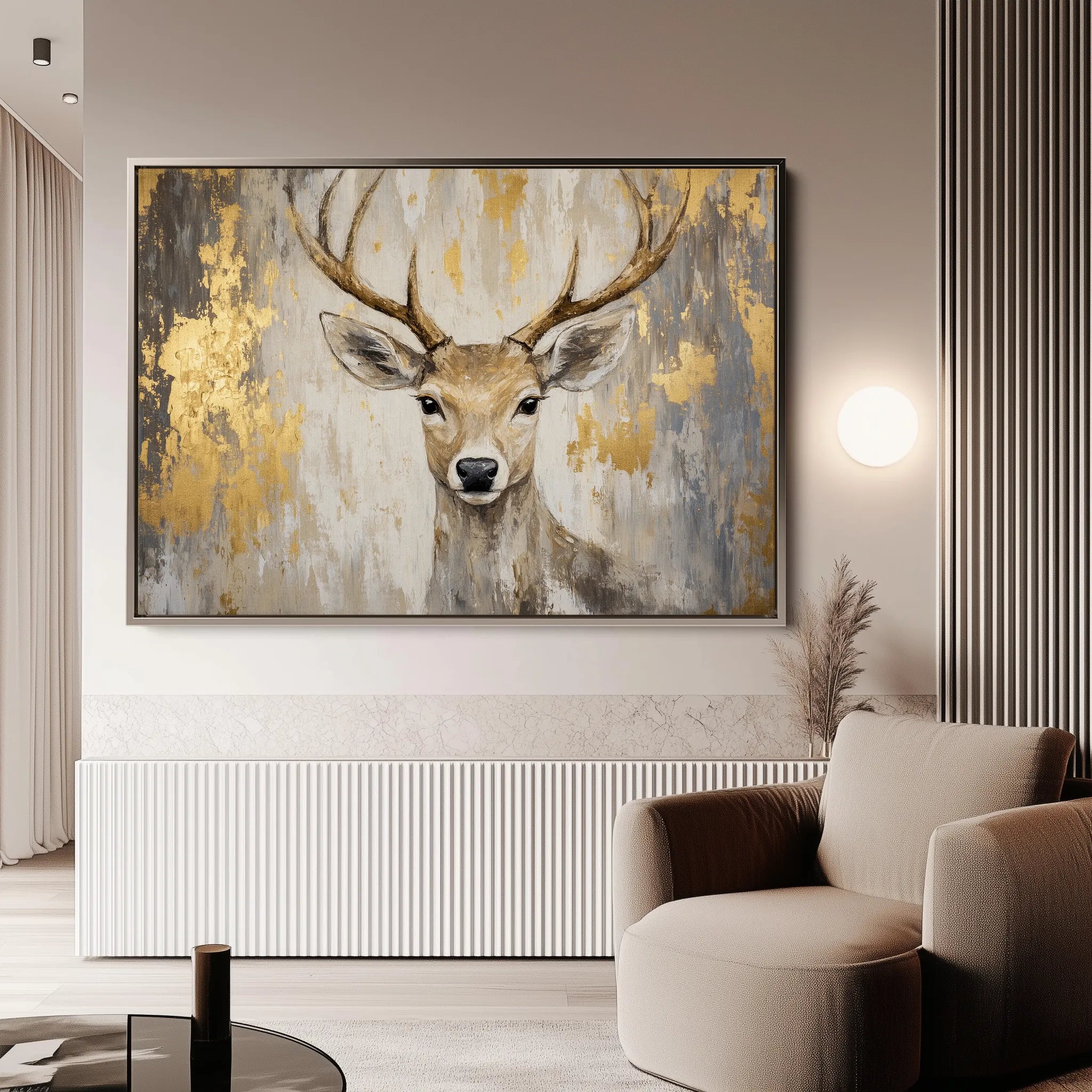 Animals 210 Canvas Art 18" x 24" / 45 x 60 cm / Black