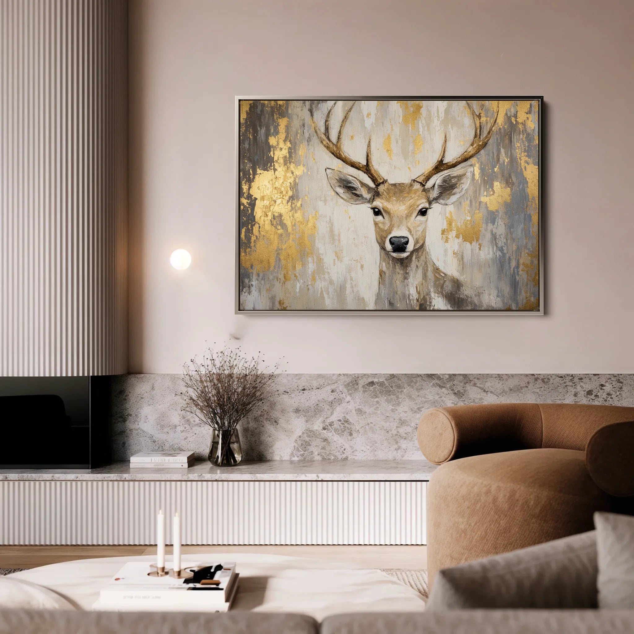 Animals 210 Canvas Art 18" x 24" / 45 x 60 cm / Black