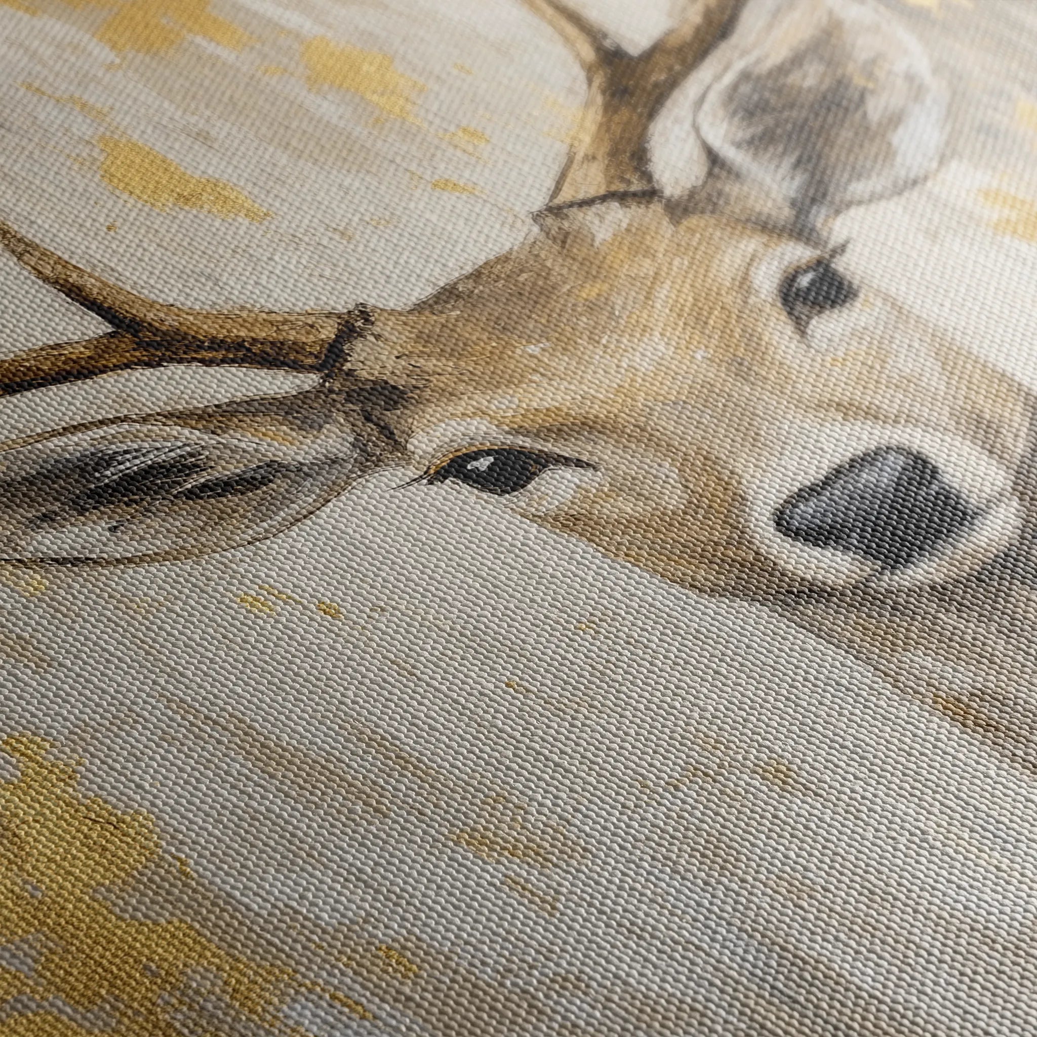 Animals 210 Canvas Art 18" x 24" / 45 x 60 cm / Black
