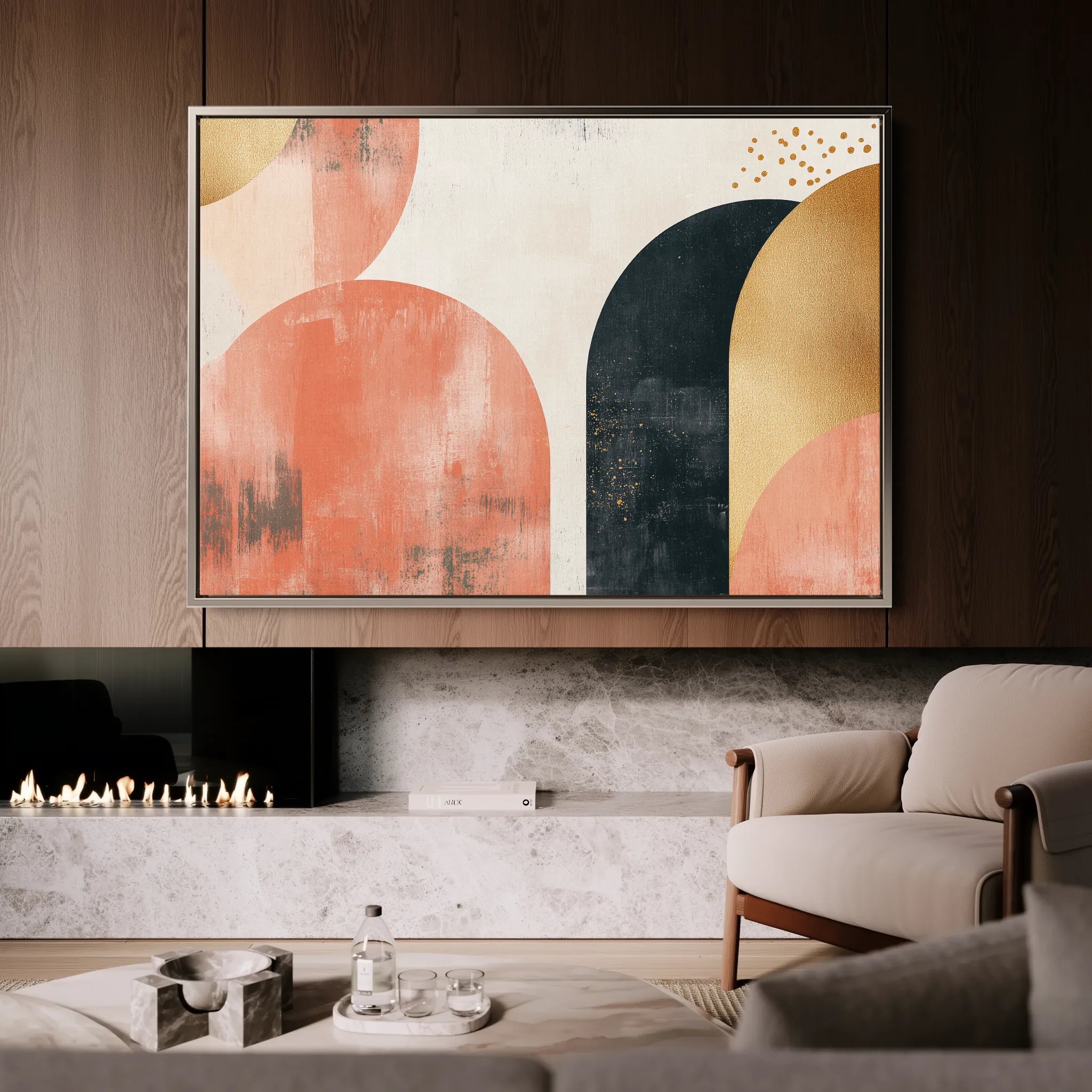 Boho 210 Canvas Art 18" x 24" / 45 x 60 cm / Black