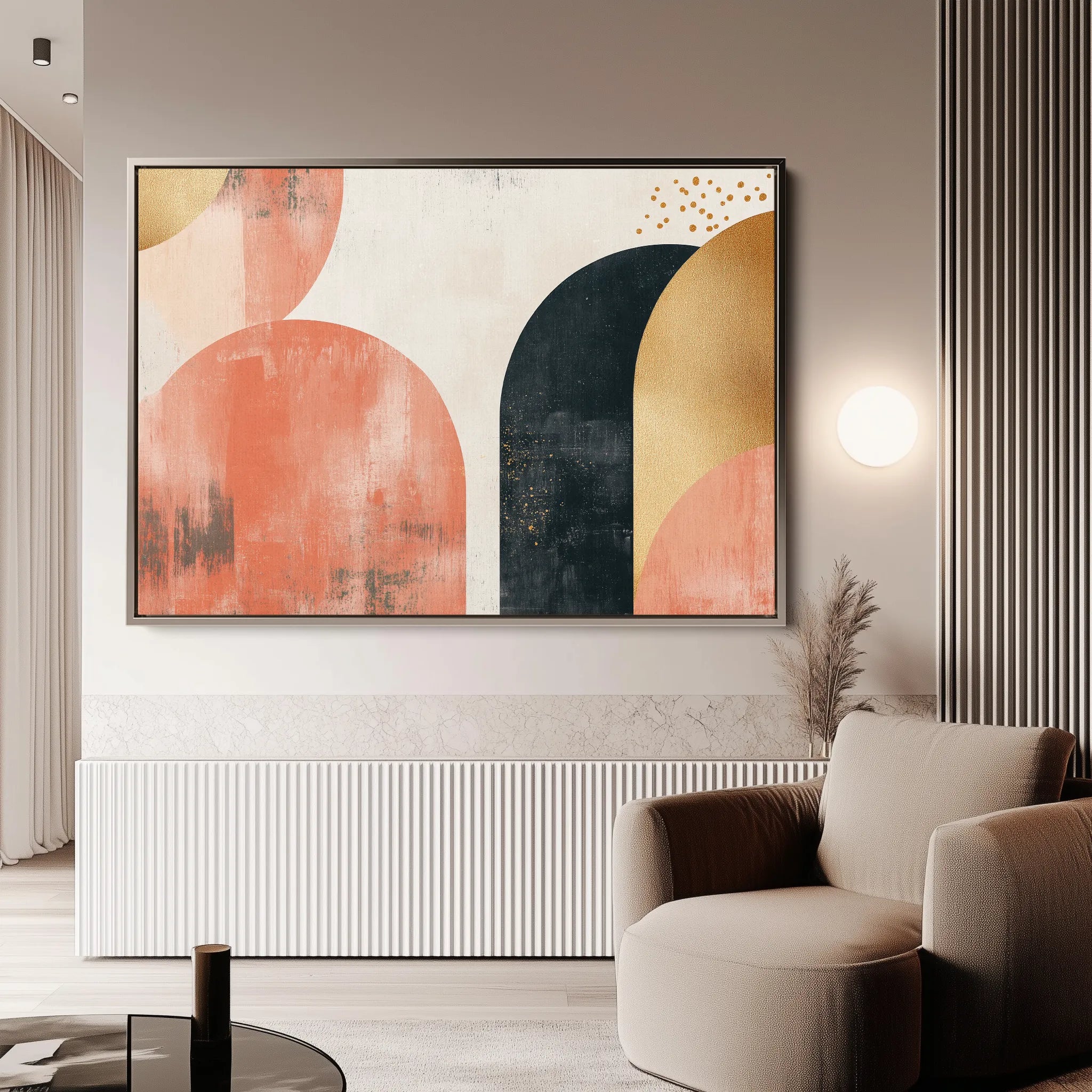 Boho 210 Canvas Art 18" x 24" / 45 x 60 cm / Black