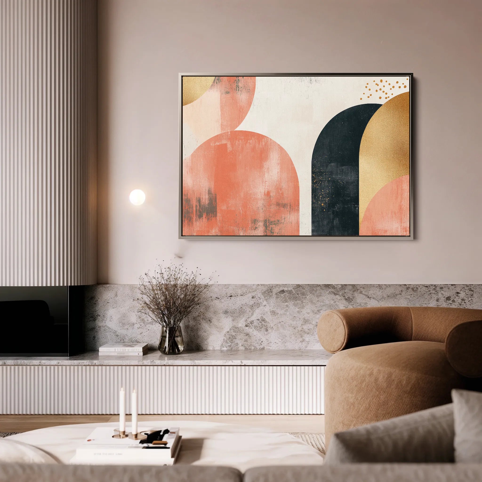 Boho 210 Canvas Art 18" x 24" / 45 x 60 cm / Black