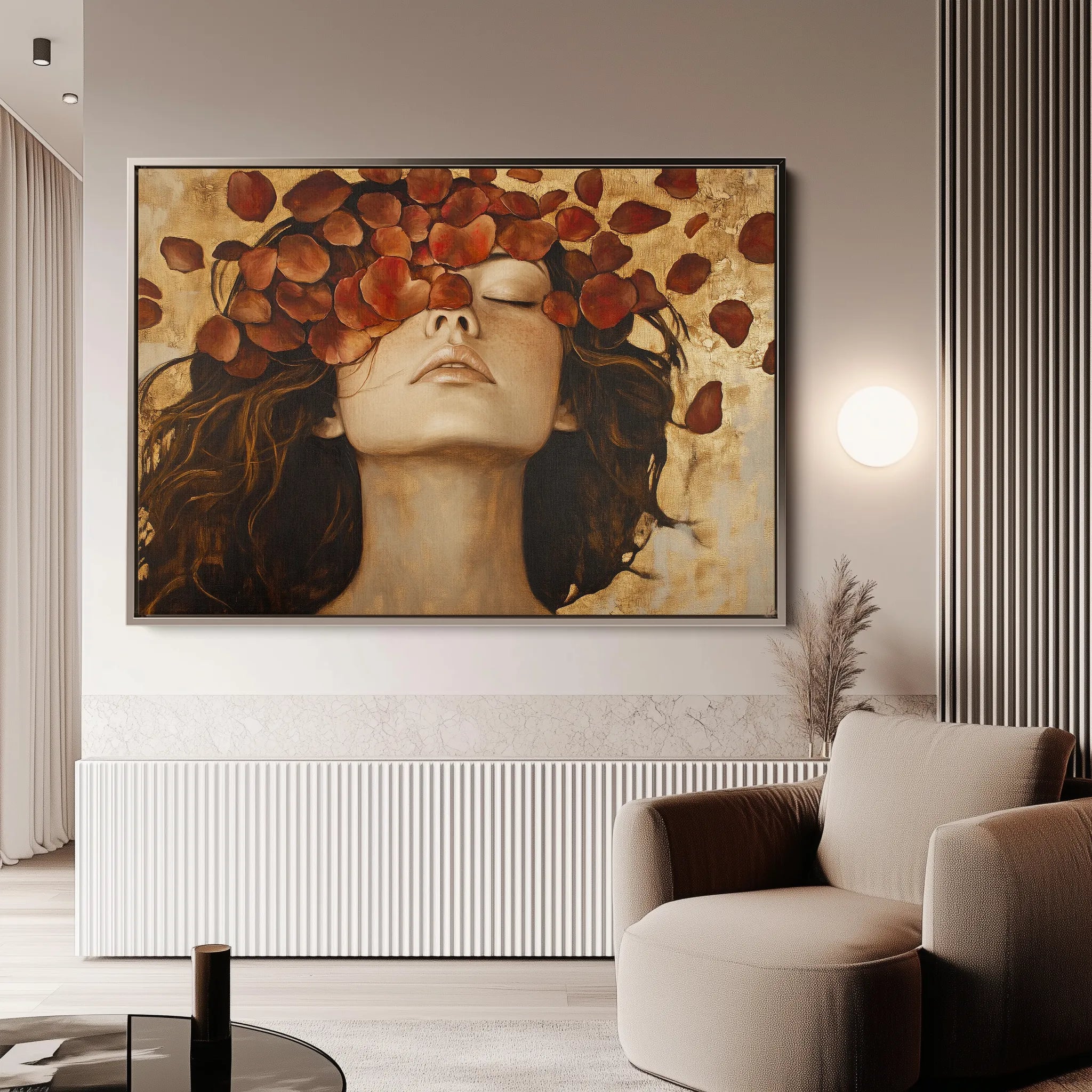 Portrait 210 Canvas Art 18" x 24" / 45 x 60 cm / Black