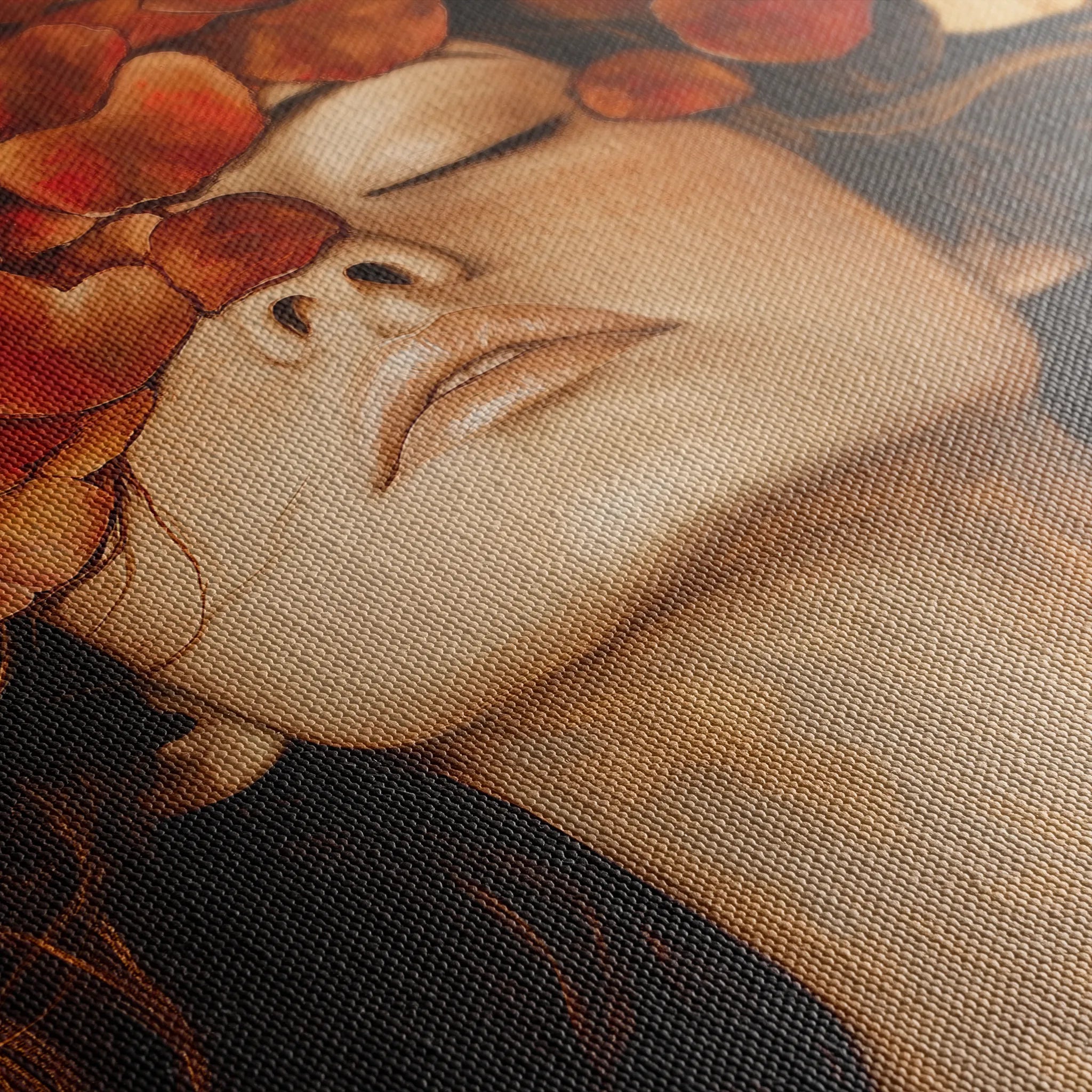 Portrait 210 Canvas Art 18" x 24" / 45 x 60 cm / Black