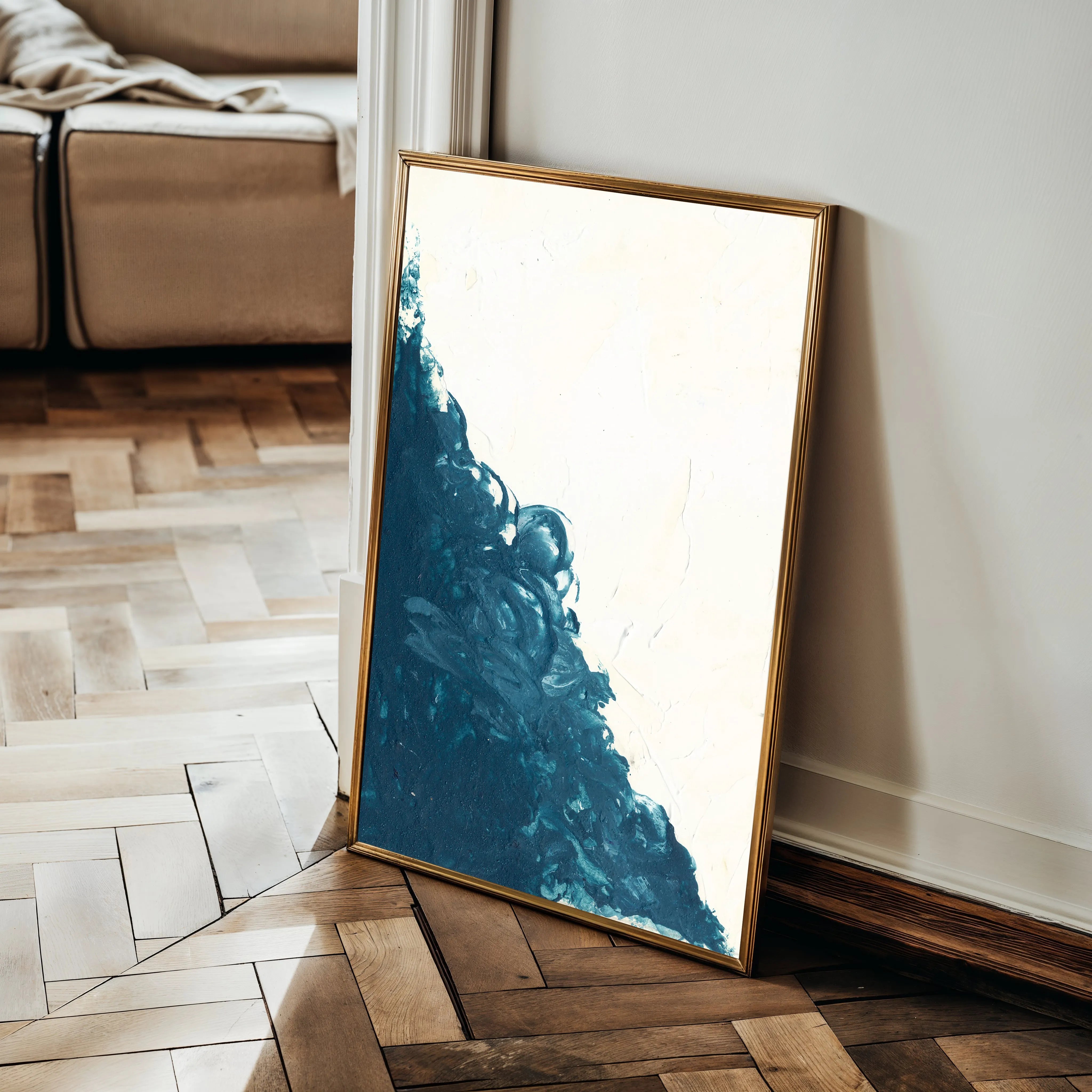 Abstract 211 Canvas Art 18" x 24" / 45 x 60 cm / Black