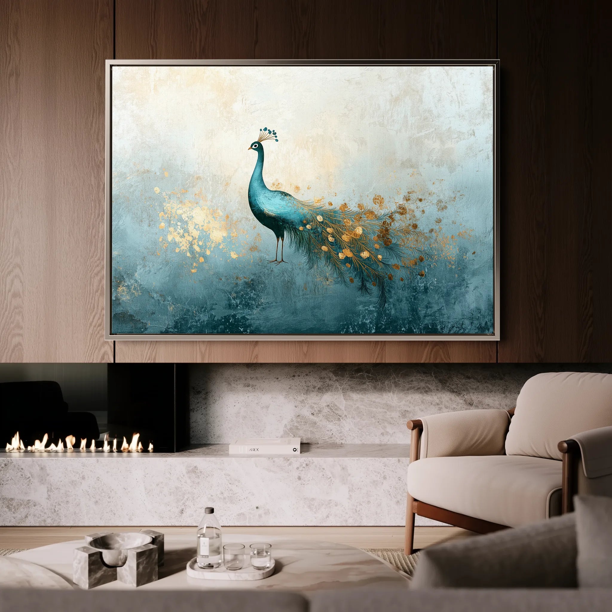 Animals 211 Canvas Art 18" x 24" / 45 x 60 cm / Black