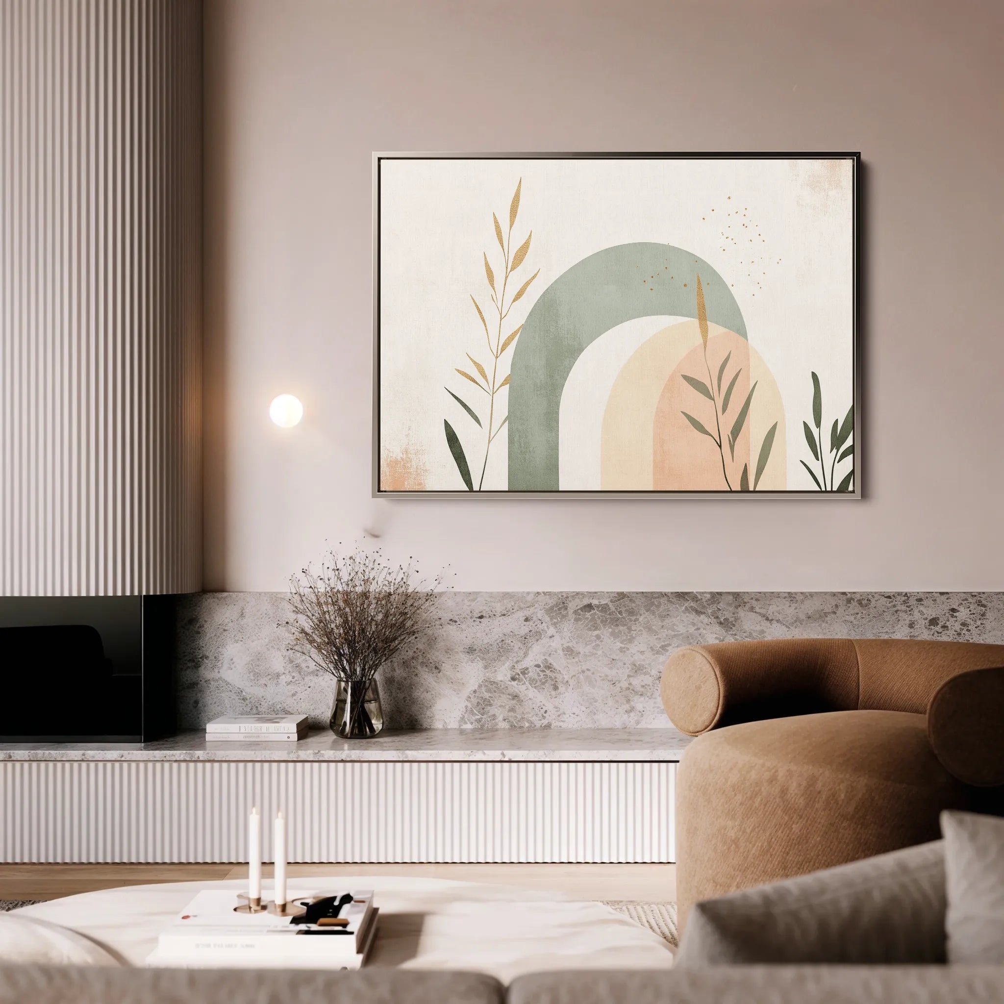 Boho 211 Canvas Art 18" x 24" / 45 x 60 cm / Black