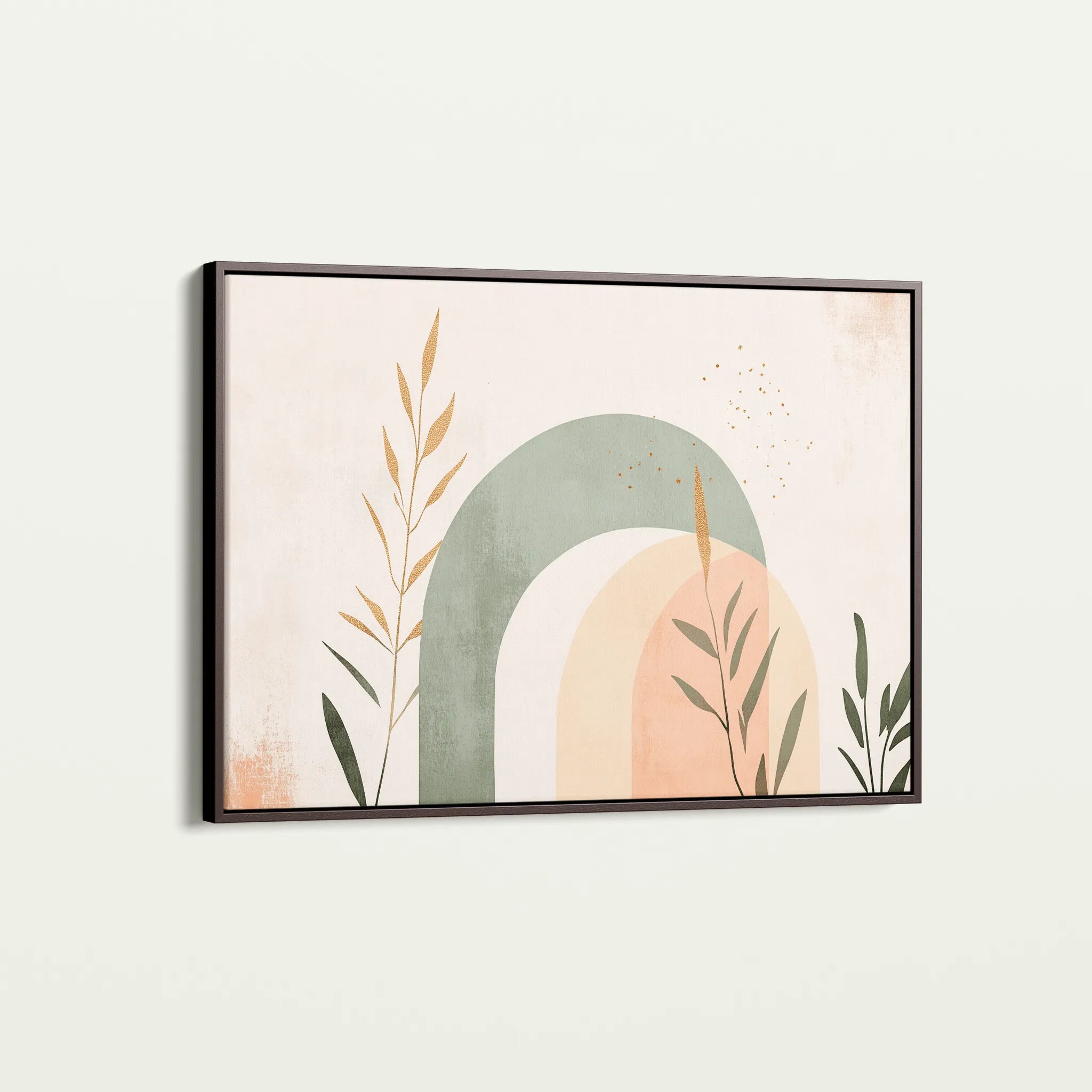 Boho 211 Canvas Art 18" x 24" / 45 x 60 cm / Black
