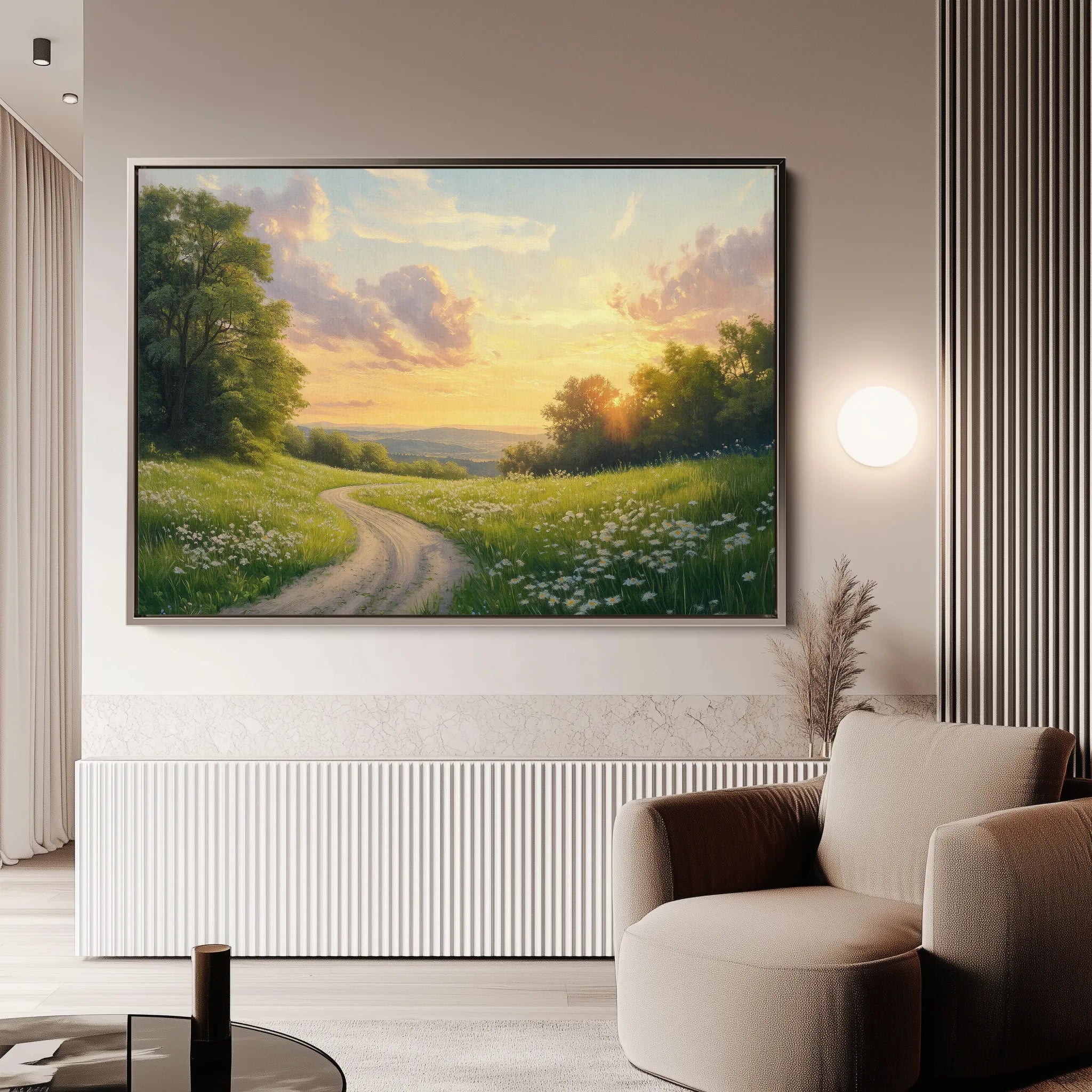 Landscape 211 Canvas Art 18" x 24" / 45 x 60 cm / Black