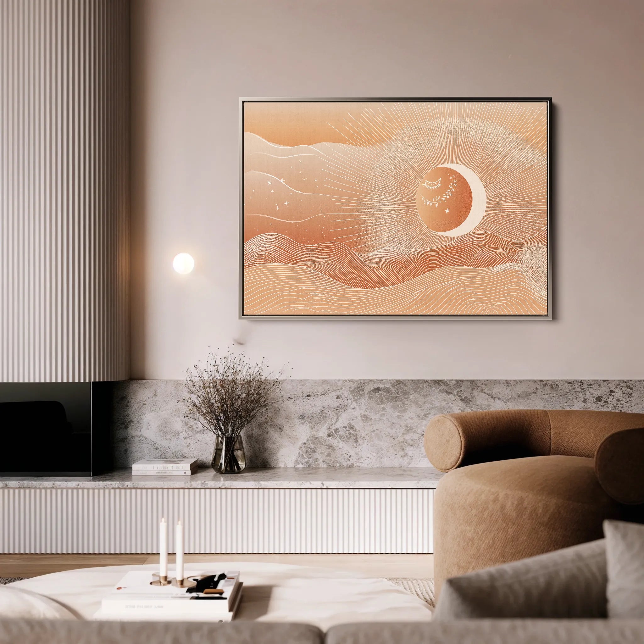 Boho 212 Canvas Art 18" x 24" / 45 x 60 cm / Black