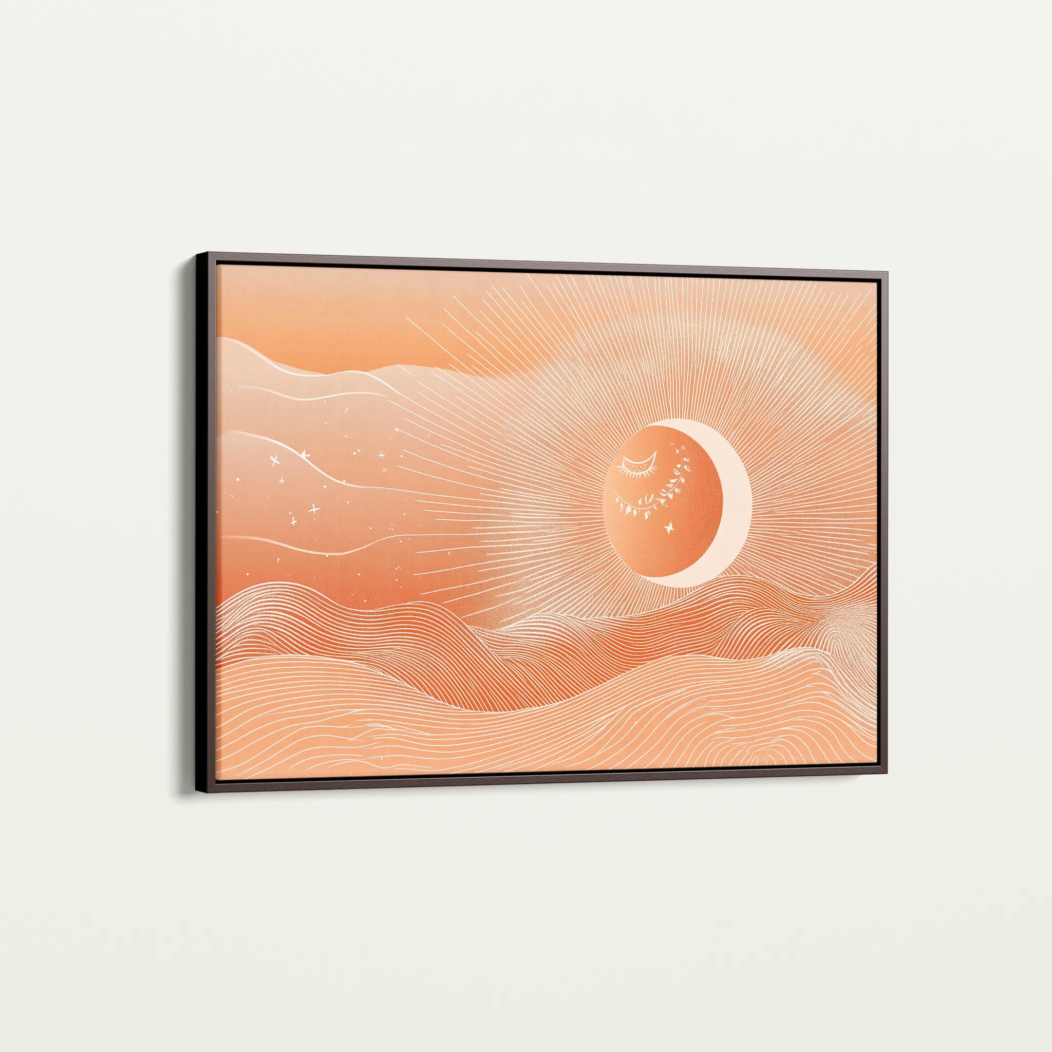 Boho 212 Canvas Art 18" x 24" / 45 x 60 cm / Black