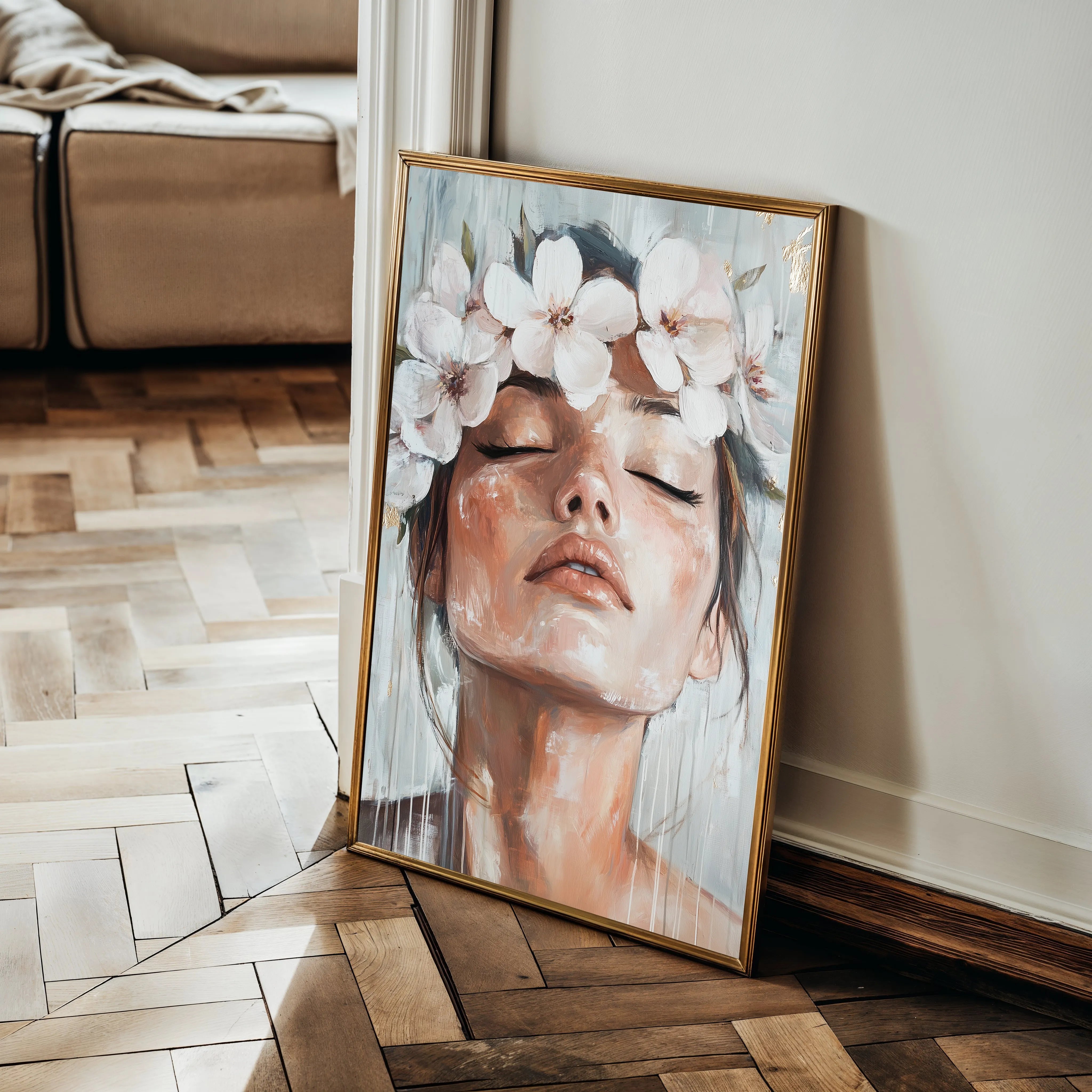 Portrait 212 Canvas Art 18" x 24" / 45 x 60 cm / Black