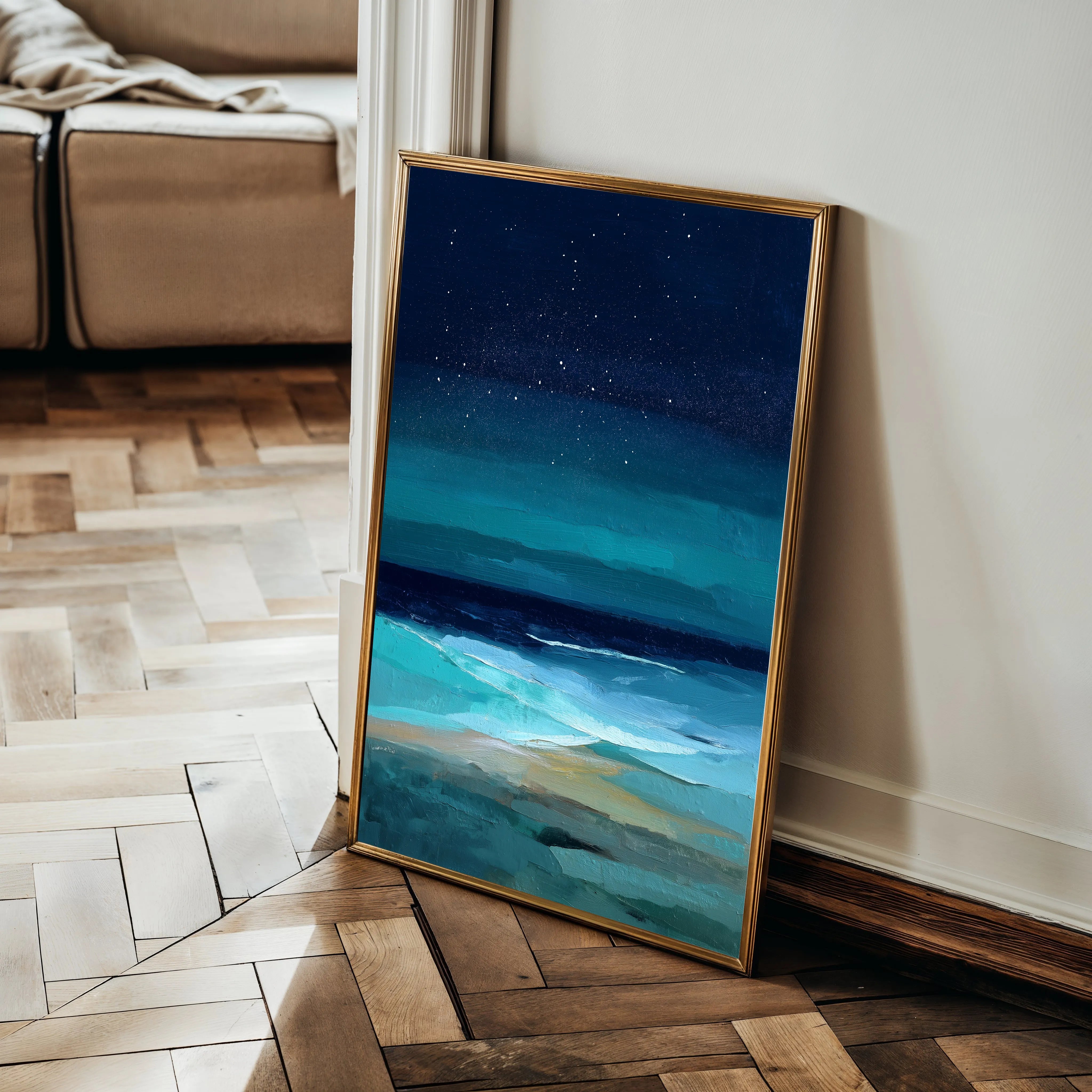 Abstract 2127 Canvas Art 18" x 24" / 45 x 60 cm / Black