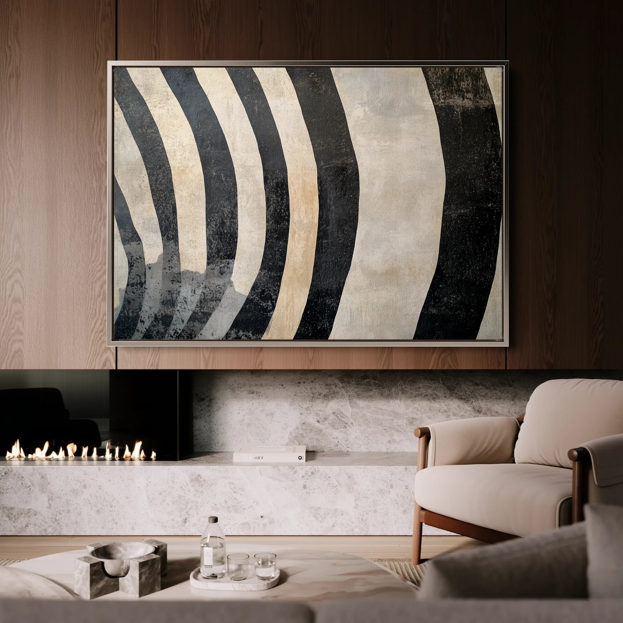 Animals 213 Canvas Art 18" x 24" / 45 x 60 cm / Black